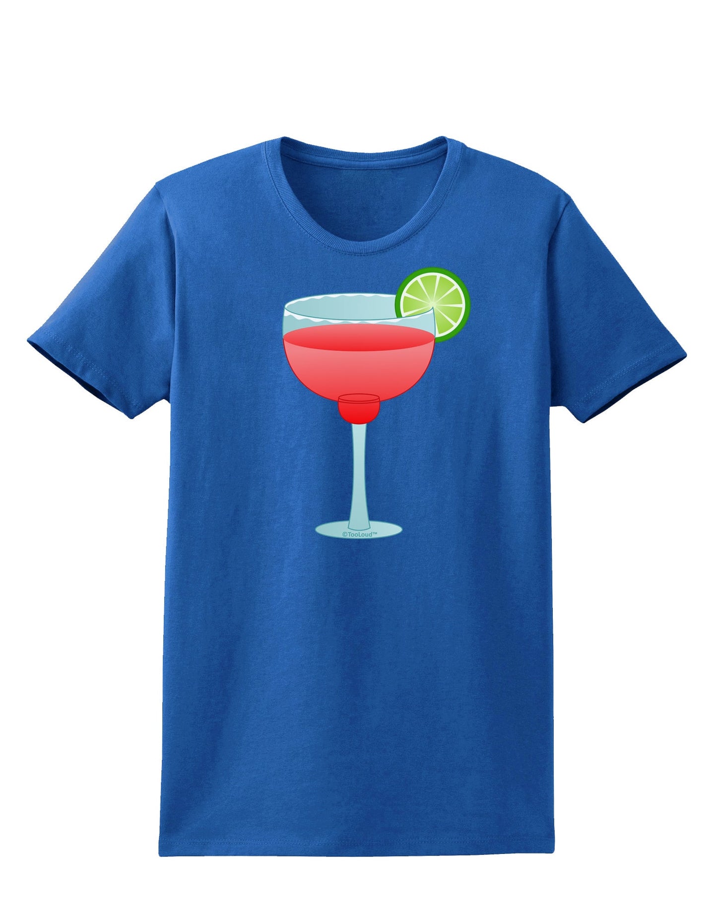 Red Margarita with Lime - Cinco de Mayo Womens Dark T-Shirt by TooLoud-Womens T-Shirt-TooLoud-Royal-Blue-X-Small-Davson Sales