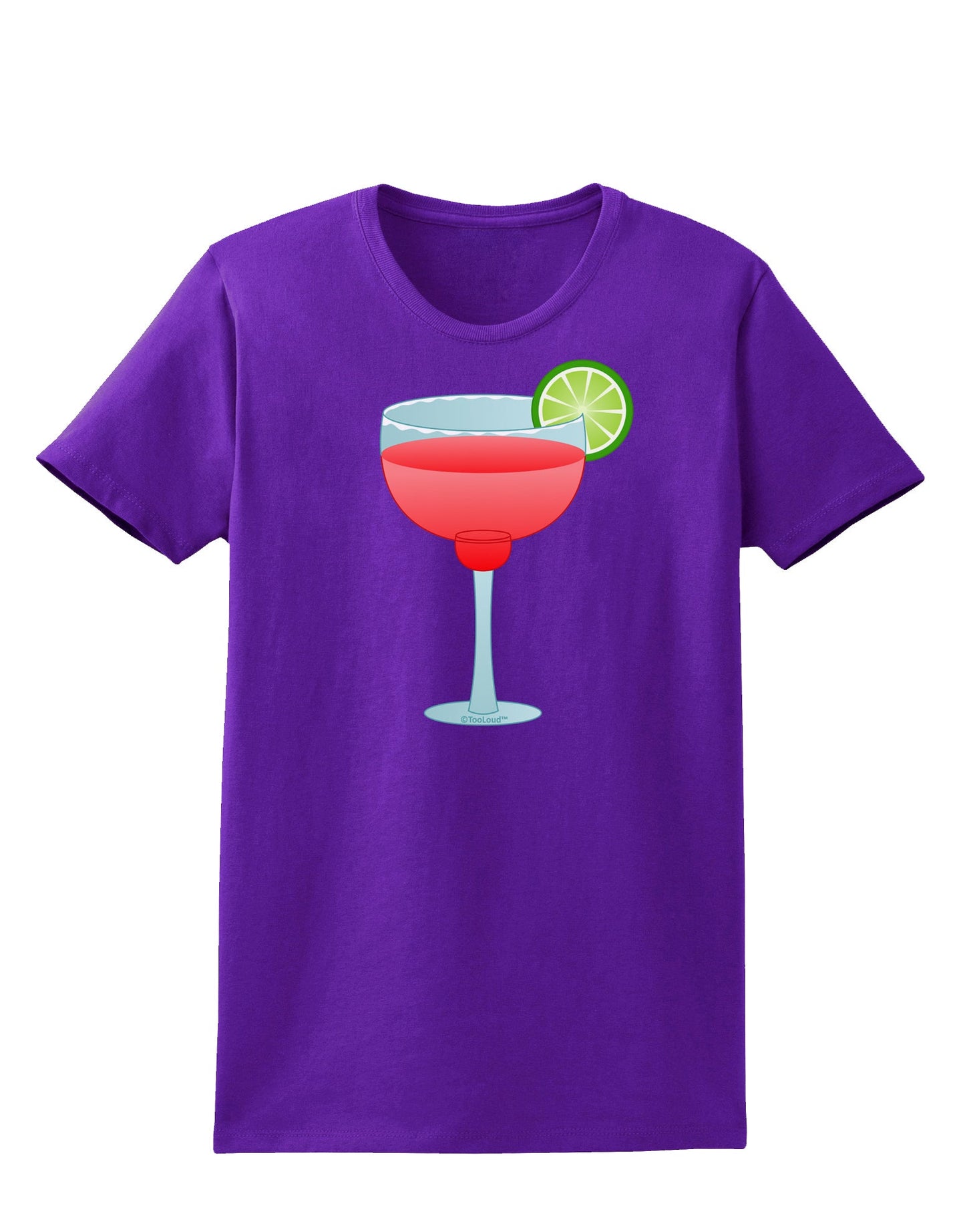 Red Margarita with Lime - Cinco de Mayo Womens Dark T-Shirt by TooLoud-Womens T-Shirt-TooLoud-Purple-X-Small-Davson Sales