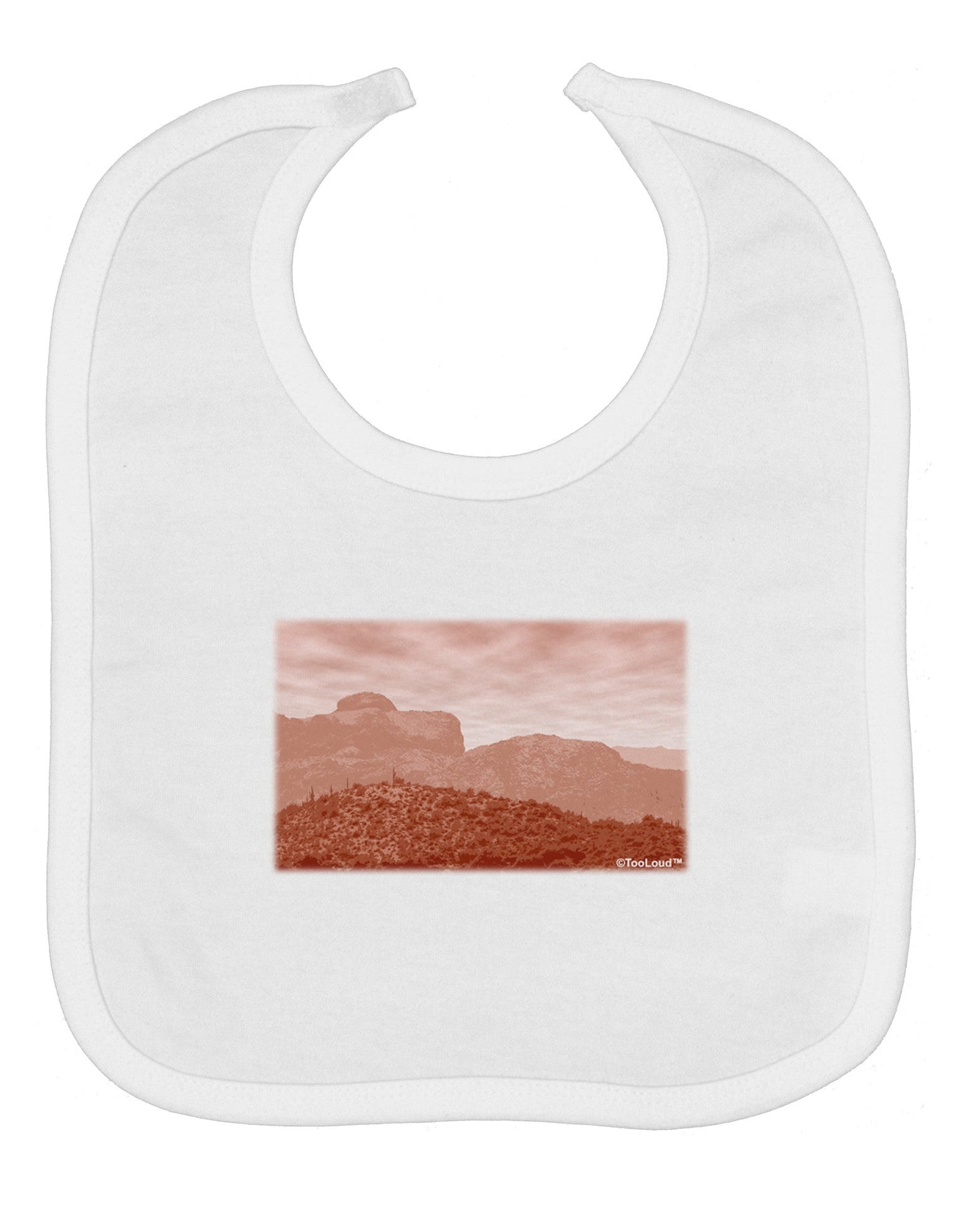 Red Planet Landscape Baby Bib