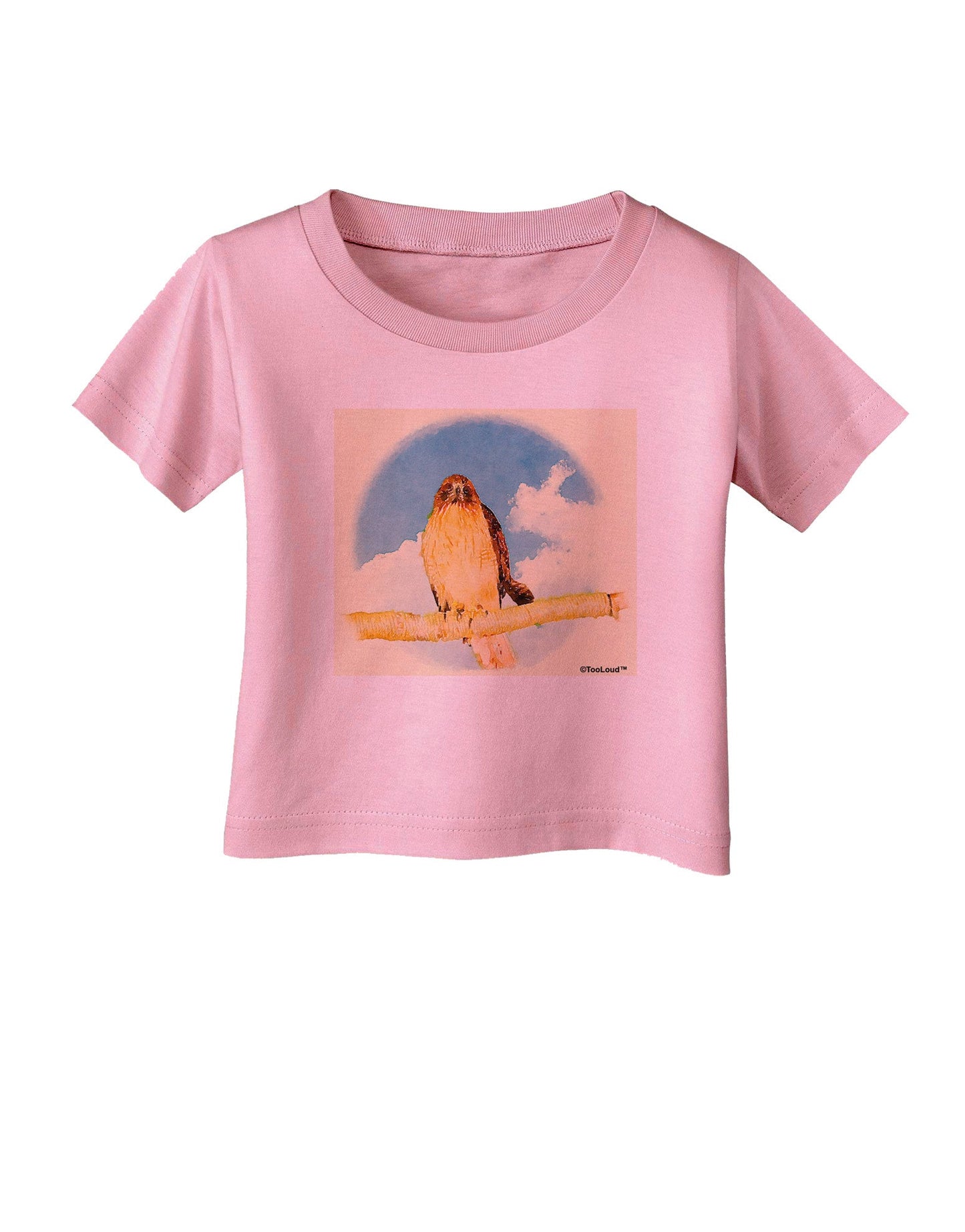 Red-tailed Hawk Infant T-Shirt-Infant T-Shirt-TooLoud-Candy-Pink-06-Months-Davson Sales