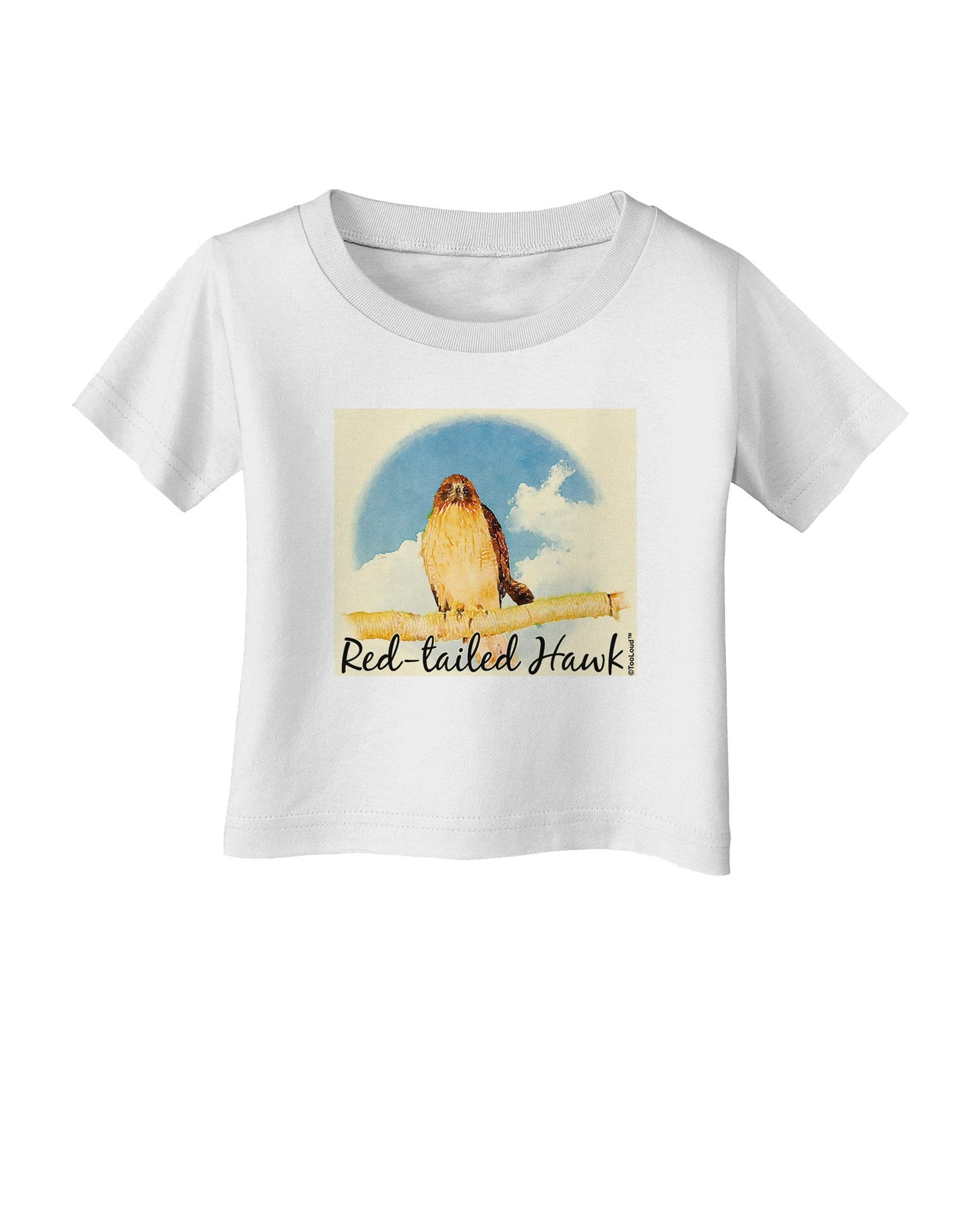 Red-tailed Hawk Text Infant T-Shirt-Infant T-Shirt-TooLoud-White-06-Months-Davson Sales