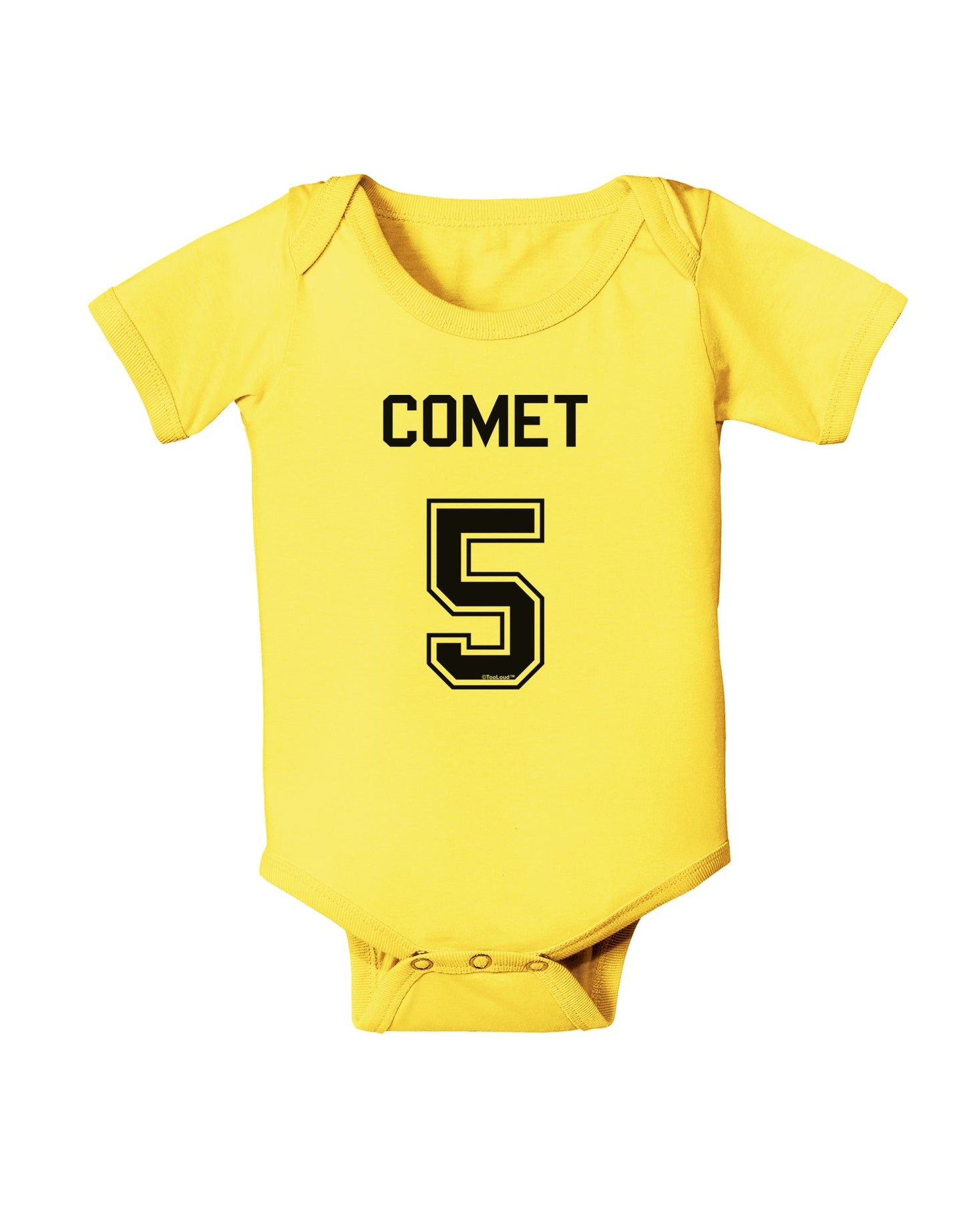 Reindeer Jersey - Comet 5 Baby Romper Bodysuit-Baby Romper-TooLoud-Yellow-06-Months-Davson Sales