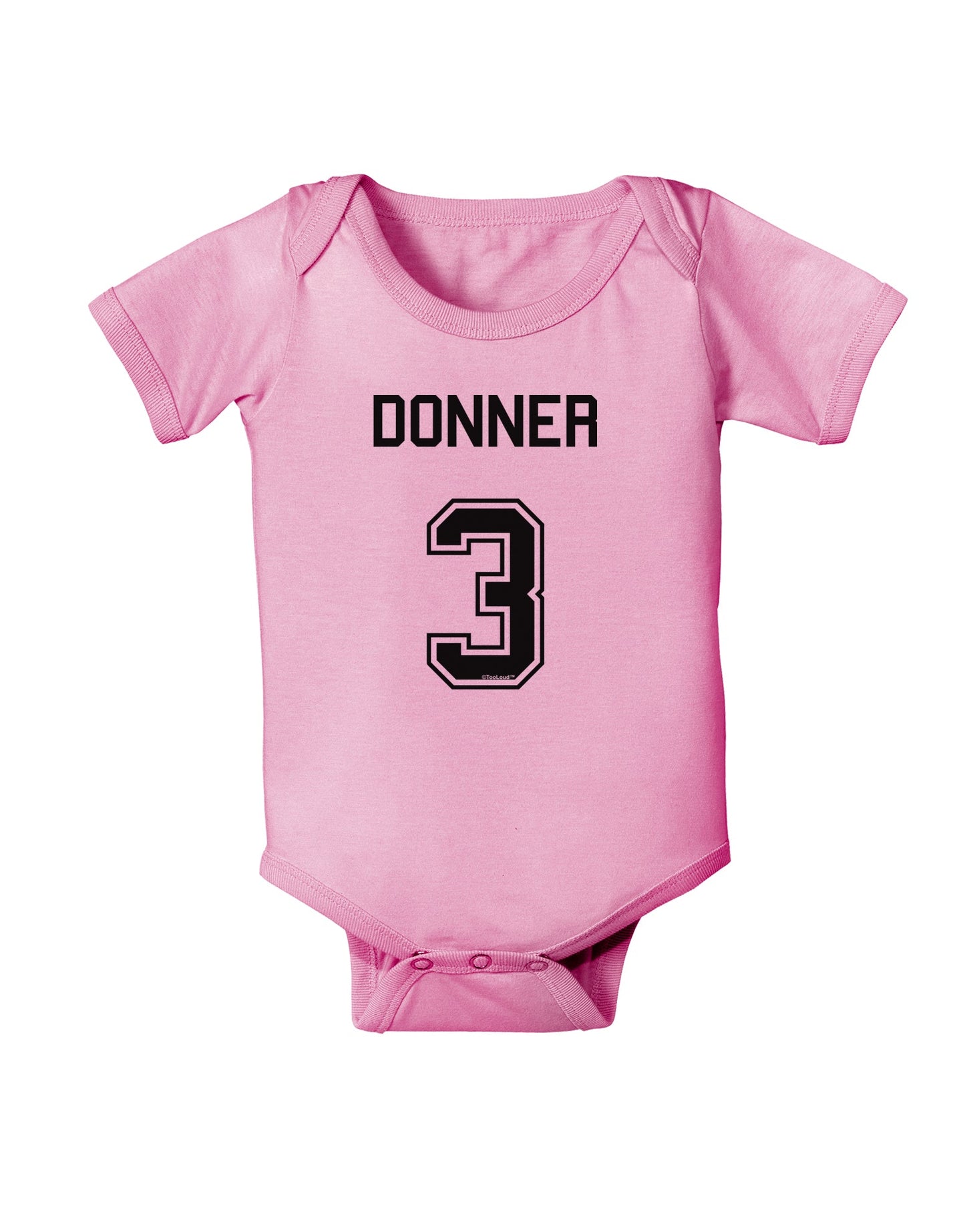 Reindeer Jersey - Donner 3 Baby Romper Bodysuit-Baby Romper-TooLoud-Light-Pink-06-Months-Davson Sales