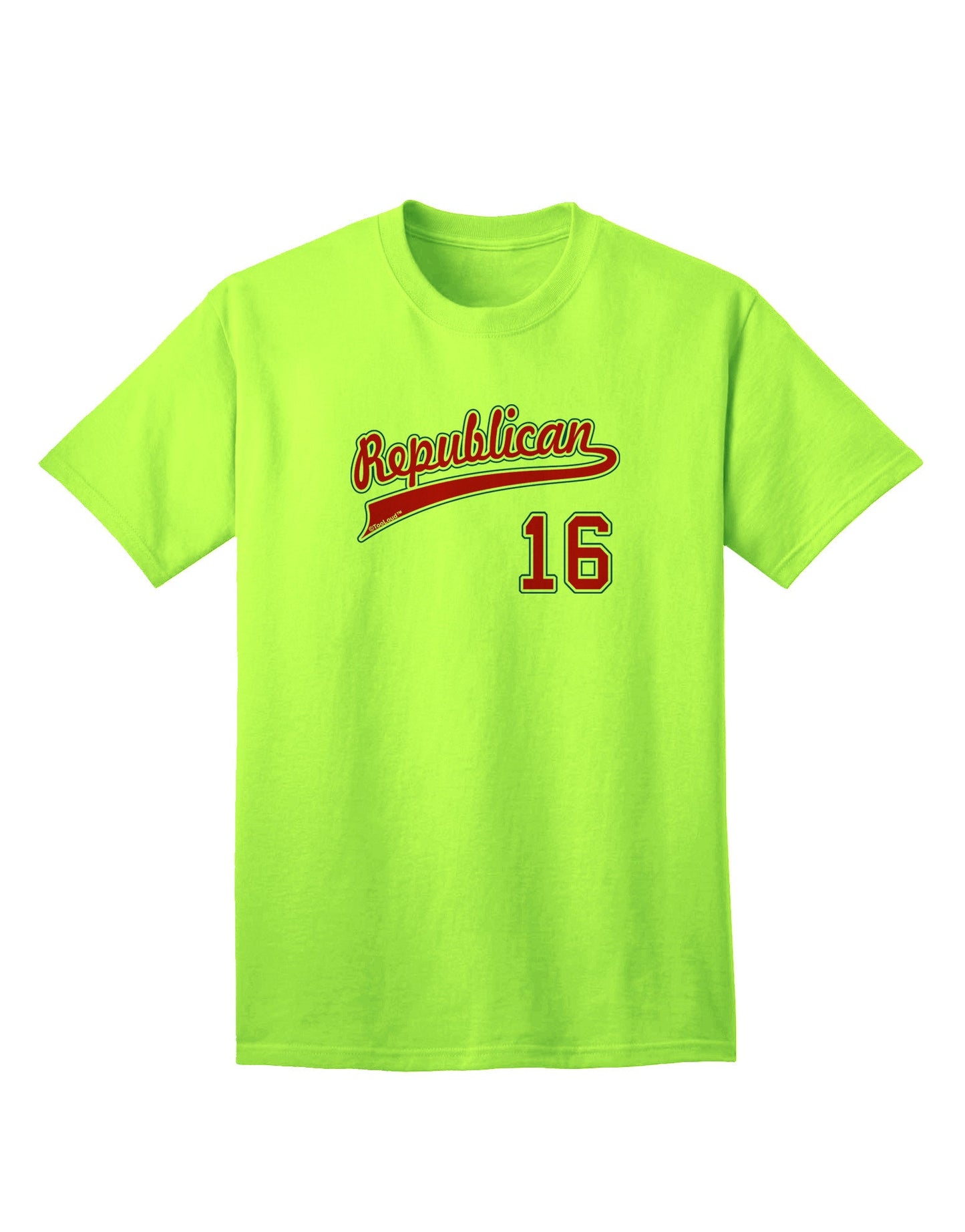 Republican Jersey 16 Adult T-Shirt-unisex t-shirt-TooLoud-Neon-Green-Small-Davson Sales