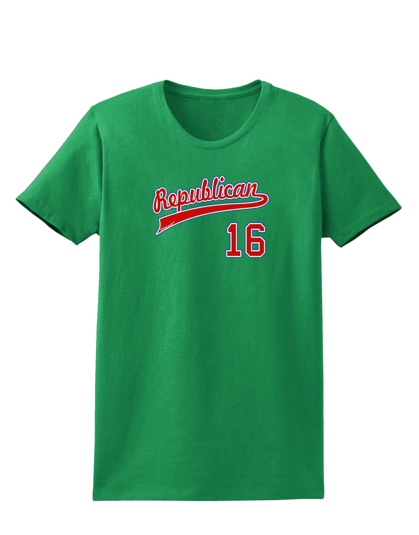 Republican Jersey 16 Womens Dark T-Shirt-TooLoud-Kelly-Green-X-Small-Davson Sales