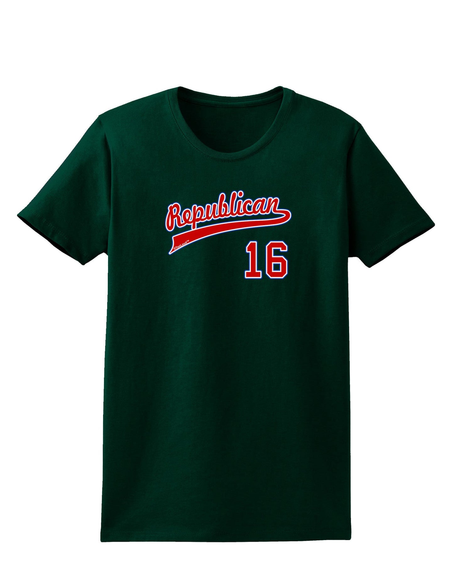 Republican Jersey 16 Womens Dark T-Shirt-TooLoud-Forest-Green-Small-Davson Sales