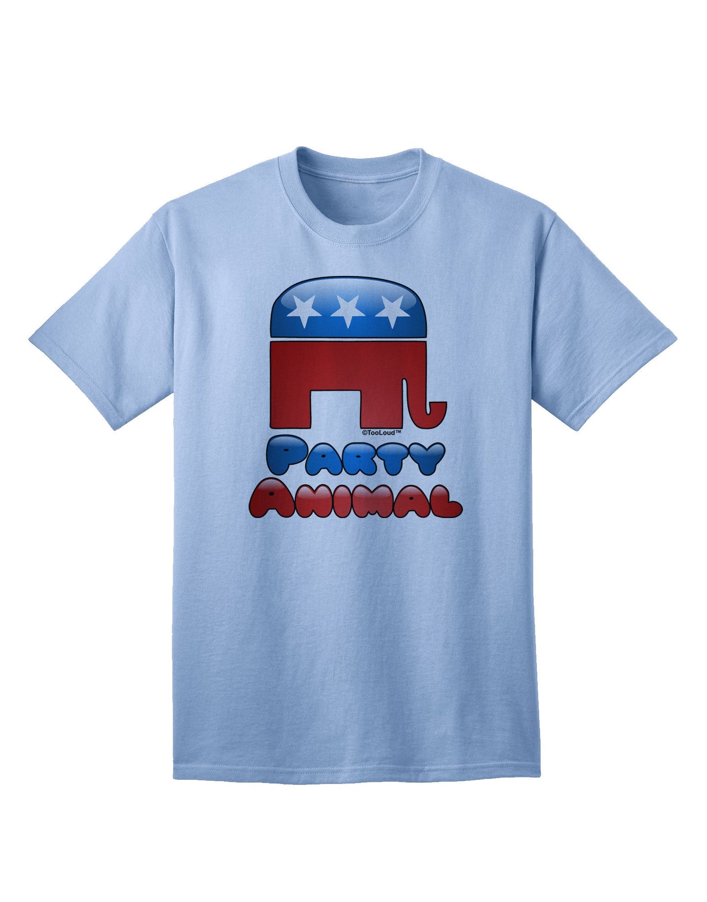 Republican Party Animal Adult T-Shirt-unisex t-shirt-TooLoud-Light-Blue-Small-Davson Sales