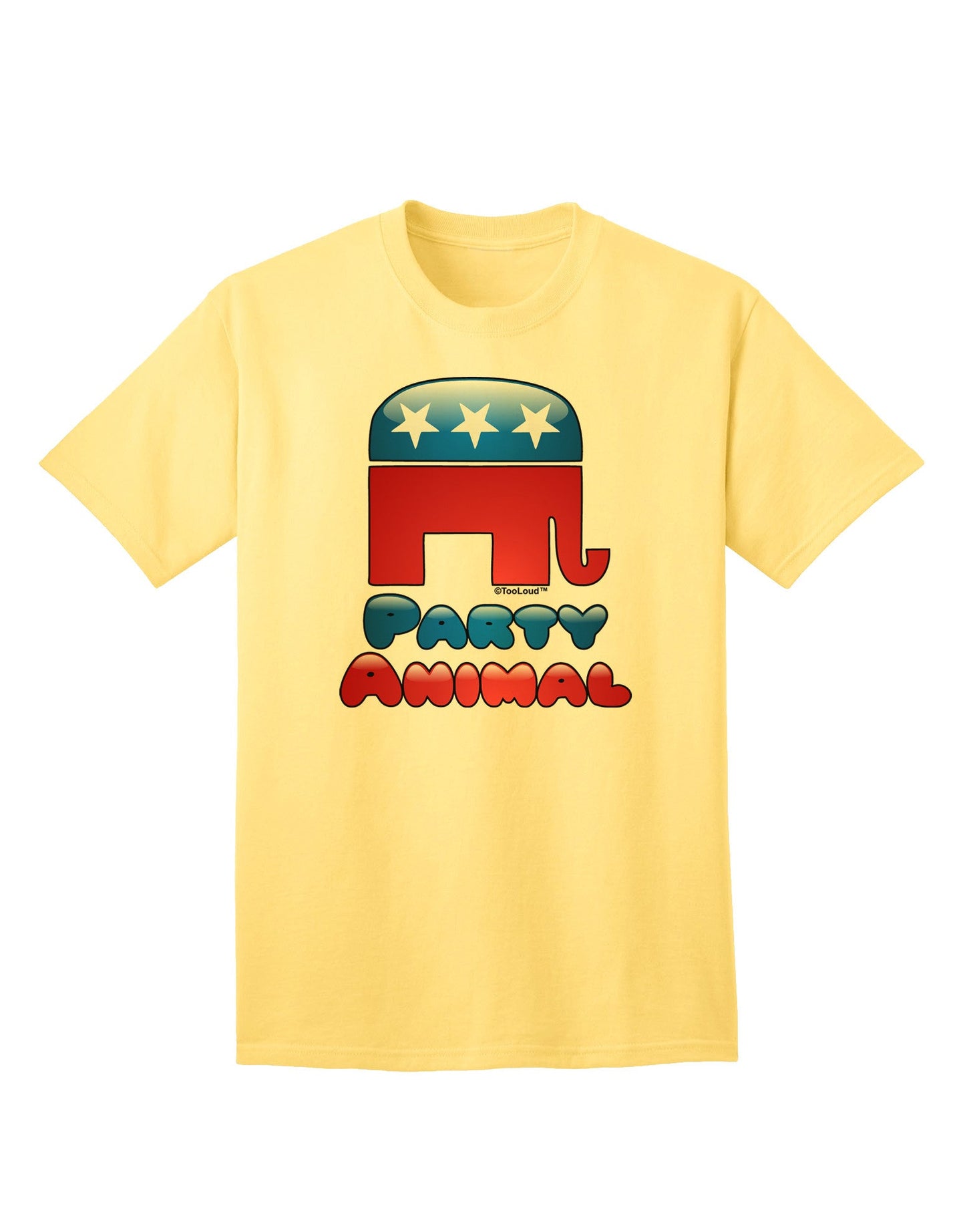 Republican Party Animal Adult T-Shirt-unisex t-shirt-TooLoud-Yellow-Small-Davson Sales