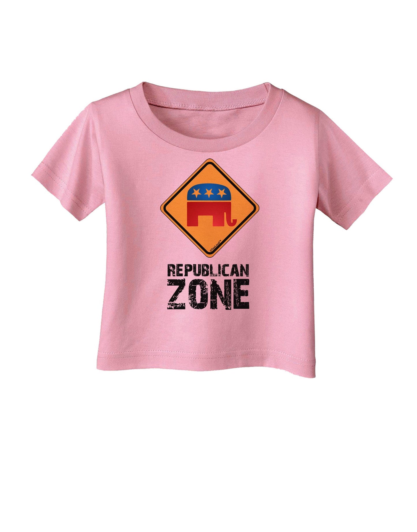 Republican Zone Infant T-Shirt-Infant T-Shirt-TooLoud-Candy-Pink-06-Months-Davson Sales
