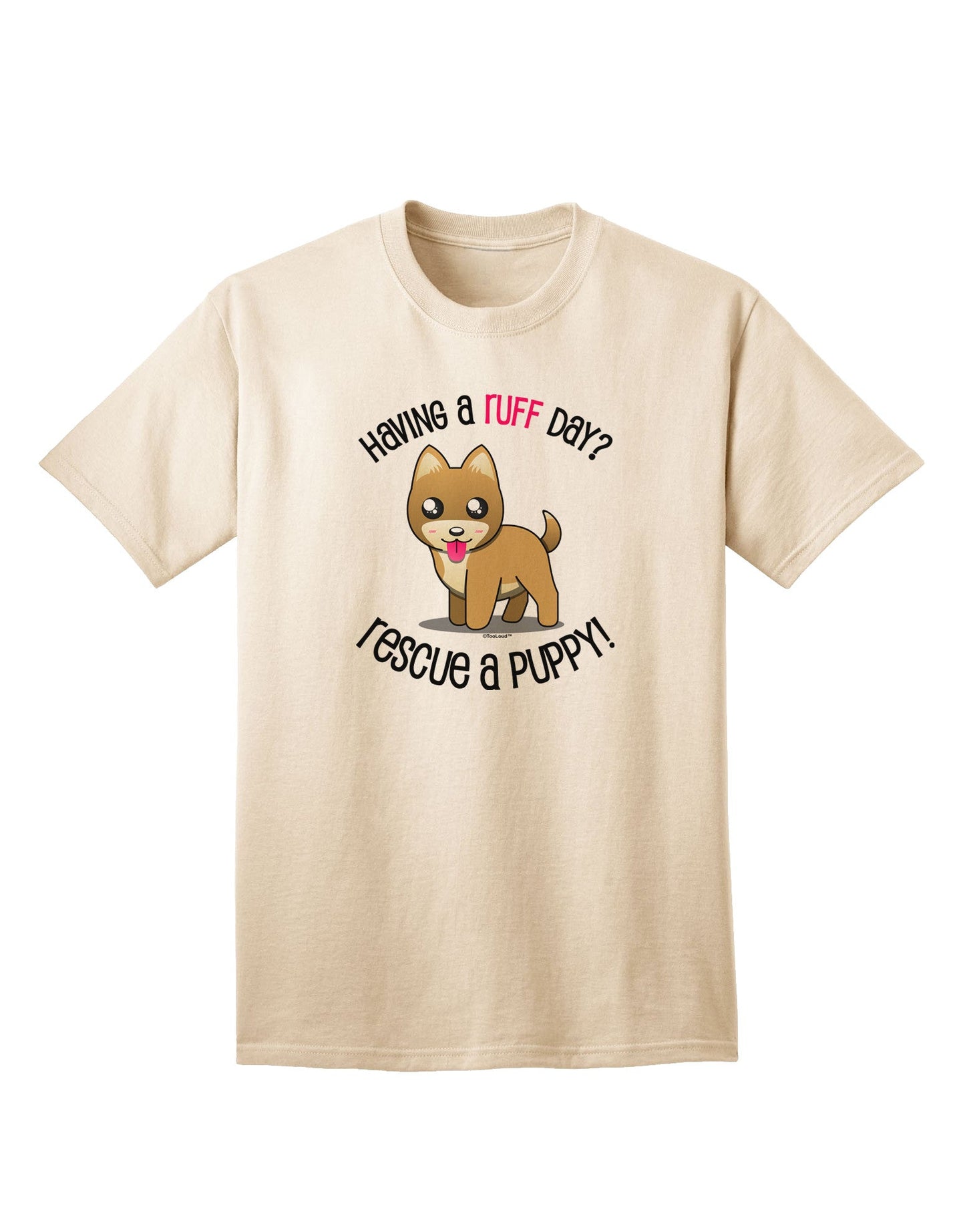 Rescue A Puppy Adult T-Shirt-unisex t-shirt-TooLoud-Natural-Small-Davson Sales