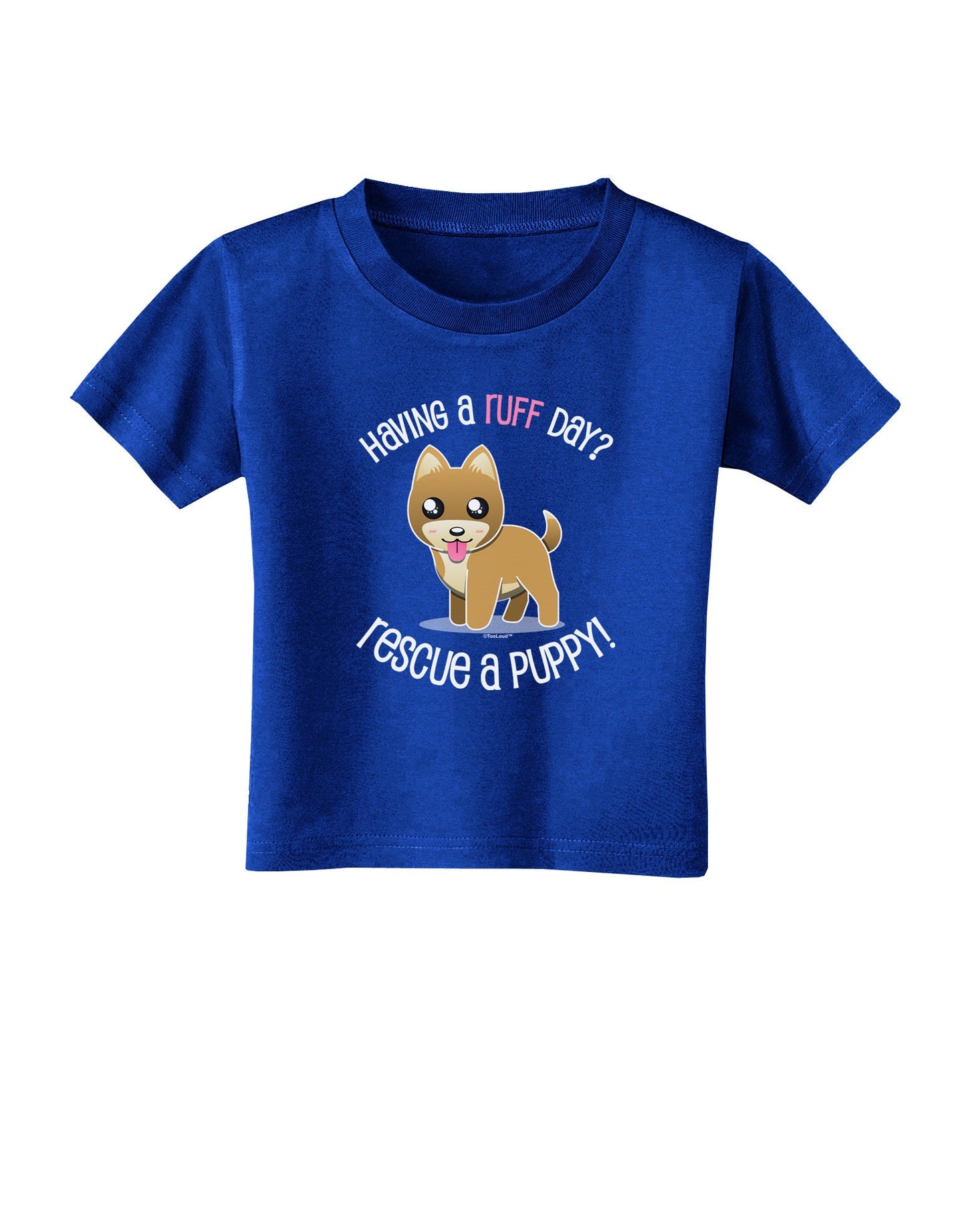 Rescue A Puppy Toddler T-Shirt Dark-Toddler T-Shirt-TooLoud-Royal-Blue-2T-Davson Sales