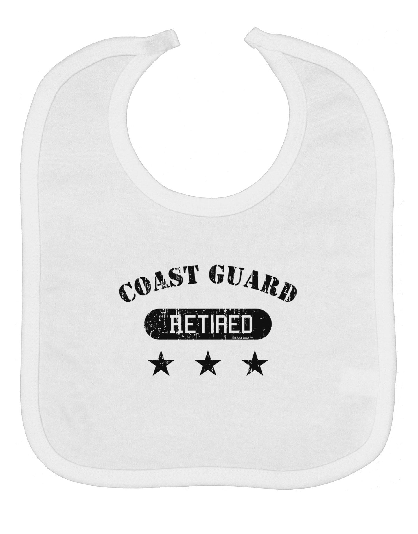 Retired Coast Guard Baby Bib