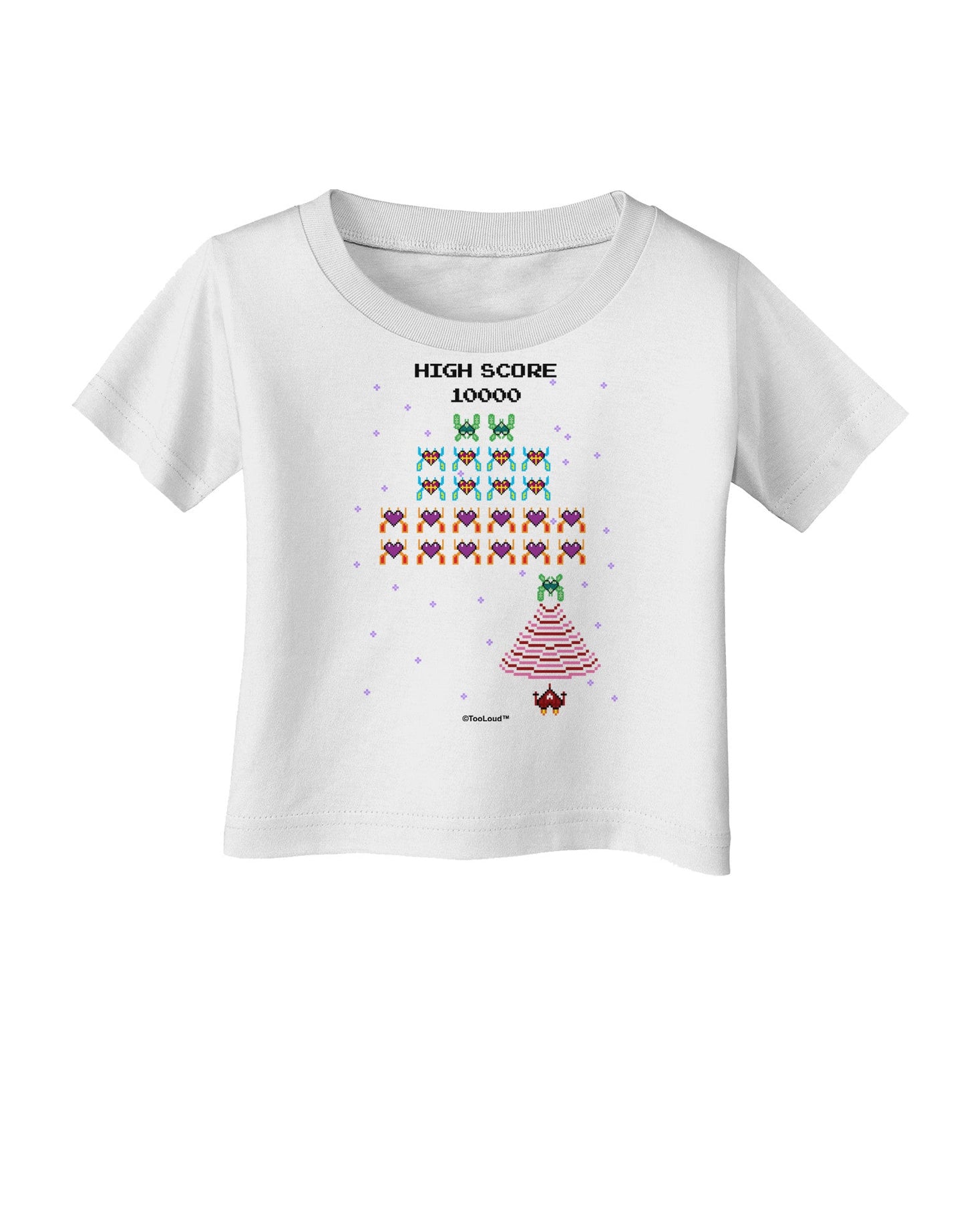 Retro Heart Fighter Infant T-Shirt-Infant T-Shirt-TooLoud-White-06-Months-Davson Sales