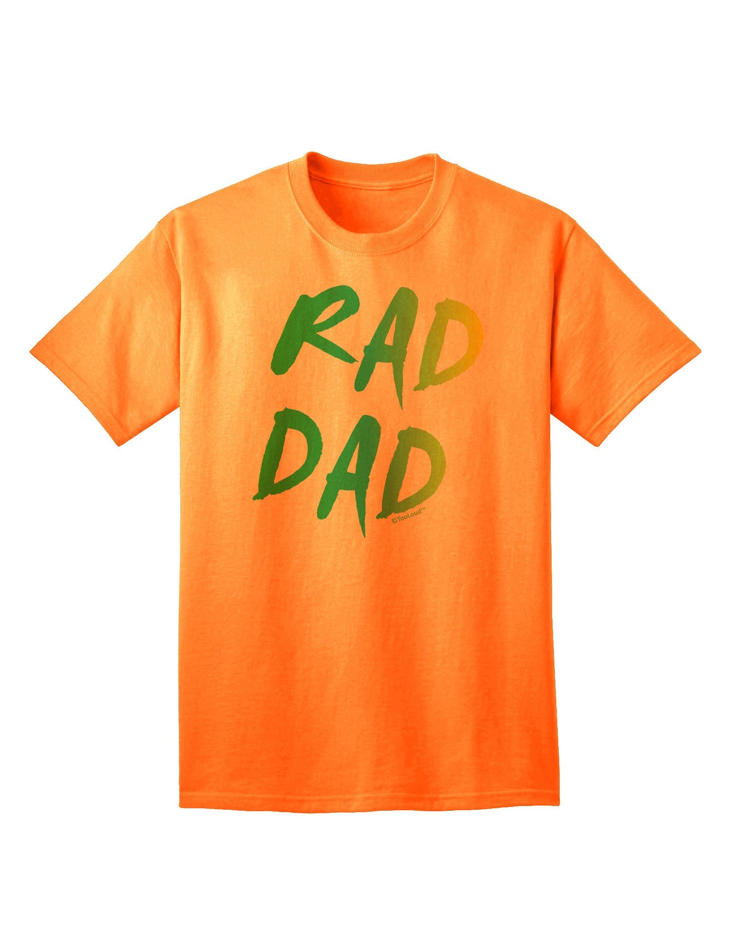 Retro-inspired Neon Adult T-Shirt for Fashion-forward Fathers-Mens T-shirts-TooLoud-Neon-Orange-Small-Davson Sales