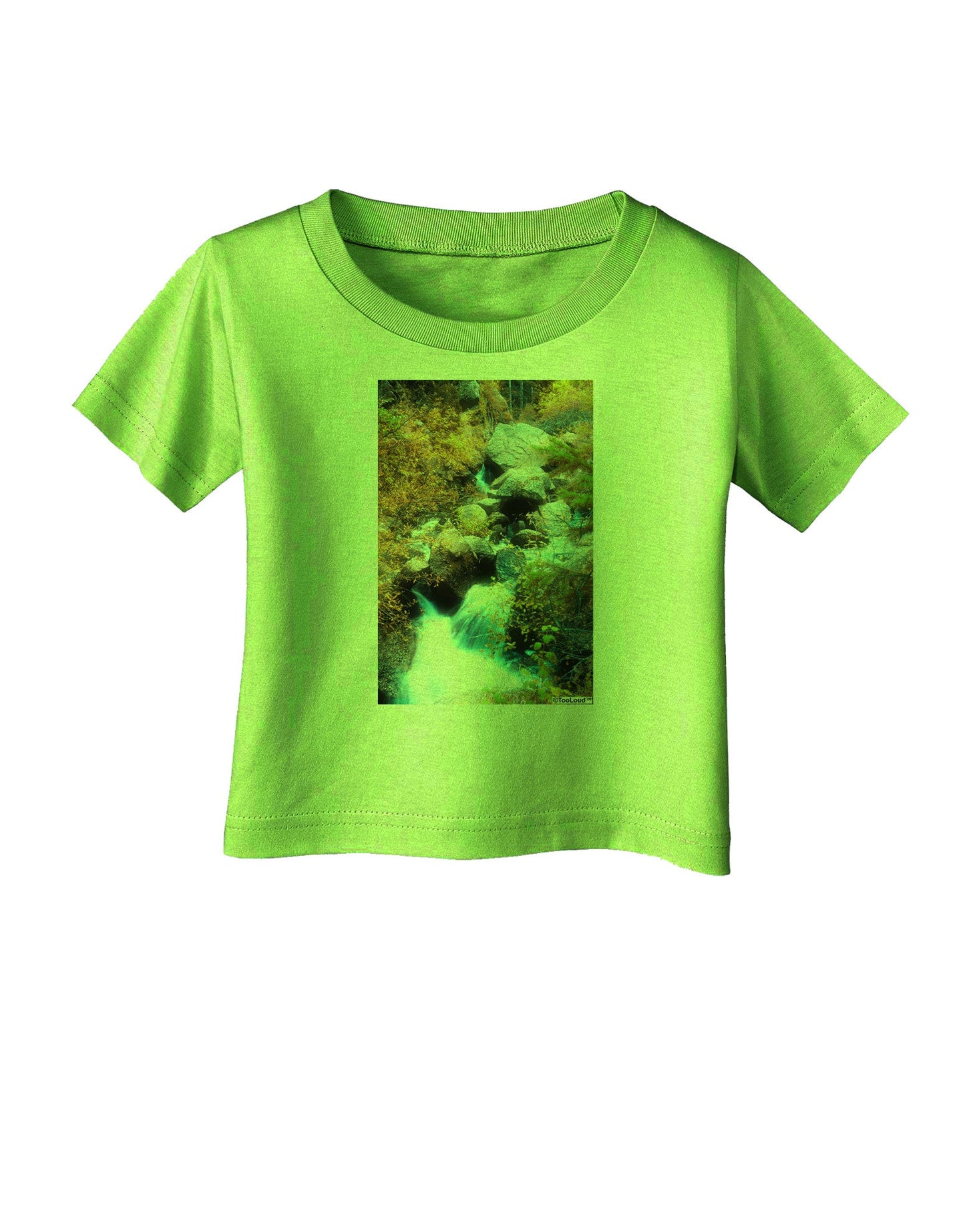 Rockies Waterfall Infant T-Shirt-Infant T-Shirt-TooLoud-Lime-Green-06-Months-Davson Sales