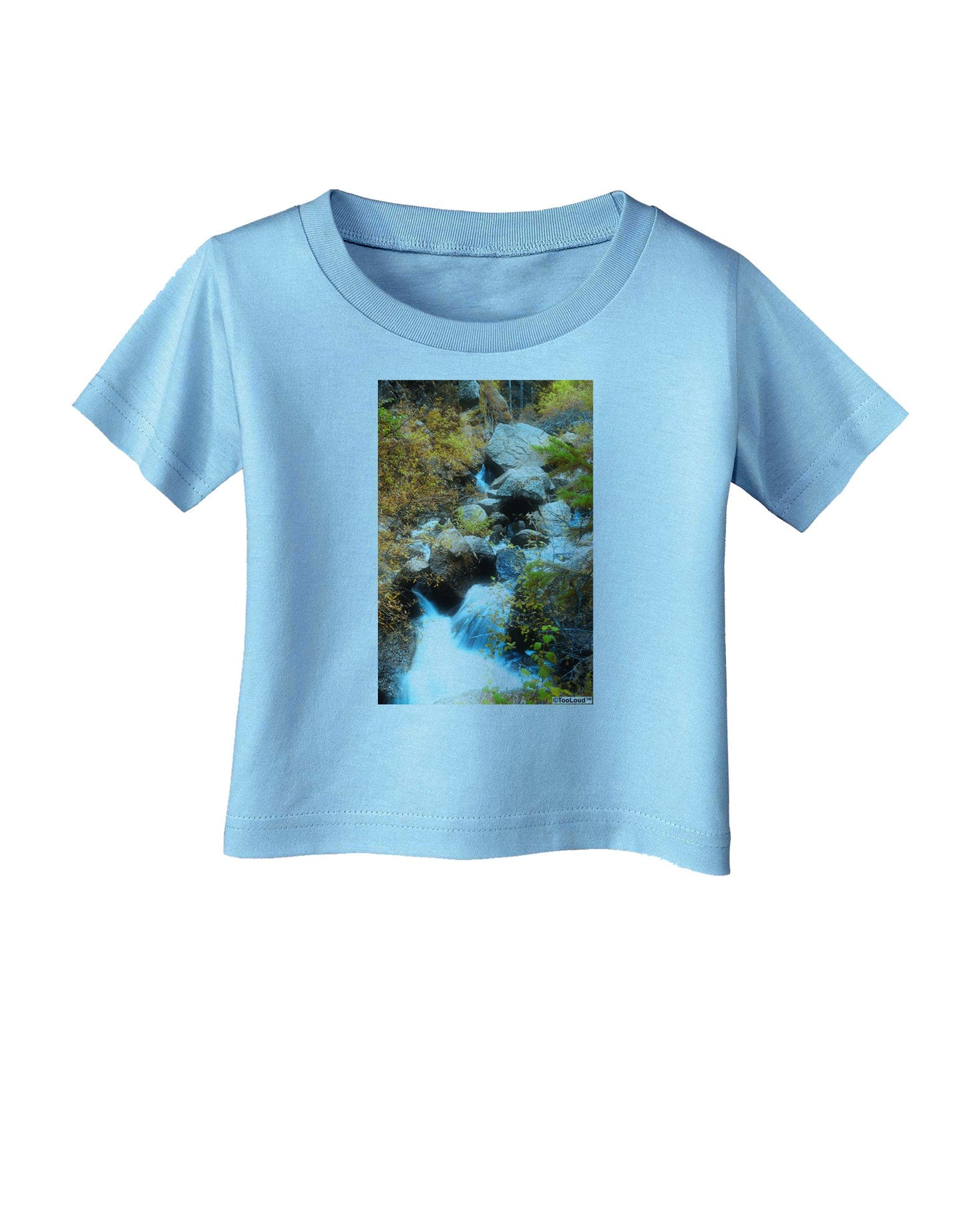 Rockies Waterfall Infant T-Shirt-Infant T-Shirt-TooLoud-Aquatic-Blue-06-Months-Davson Sales