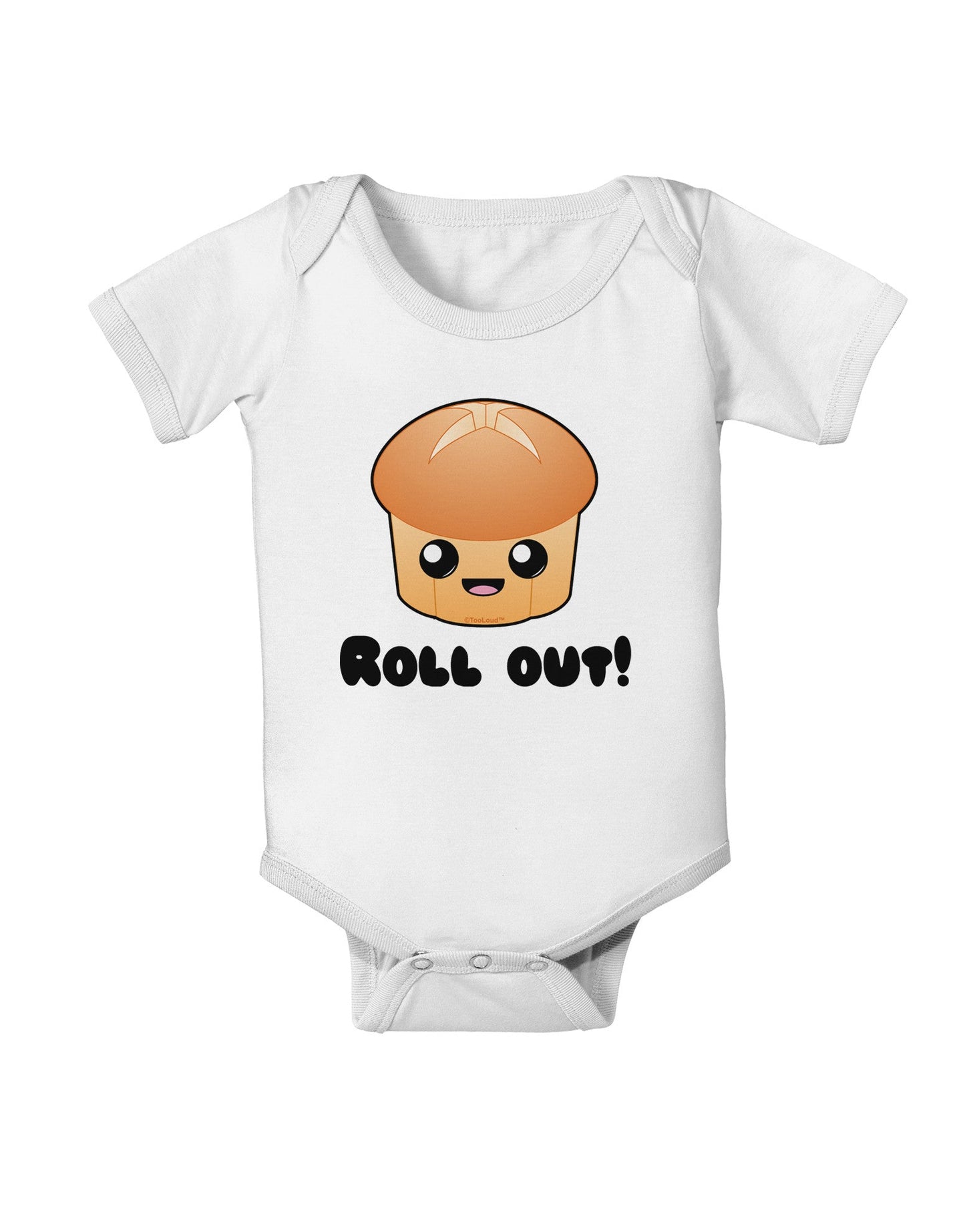 Roll Out Cute Roll Baby Romper Bodysuit-Baby Romper-TooLoud-White-06-Months-Davson Sales