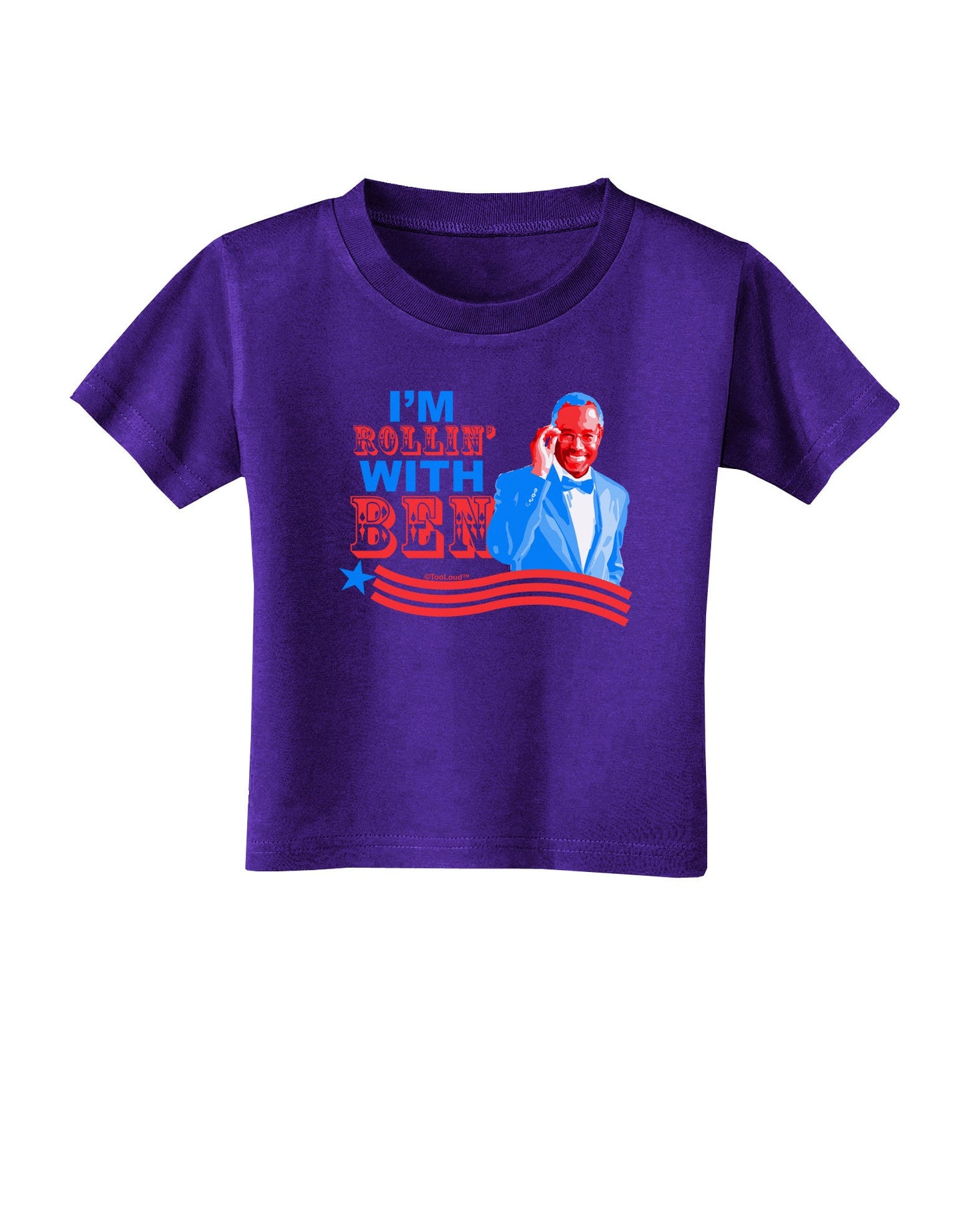 Rollin' With Ben Toddler T-Shirt Dark-Toddler T-Shirt-TooLoud-Purple-2T-Davson Sales