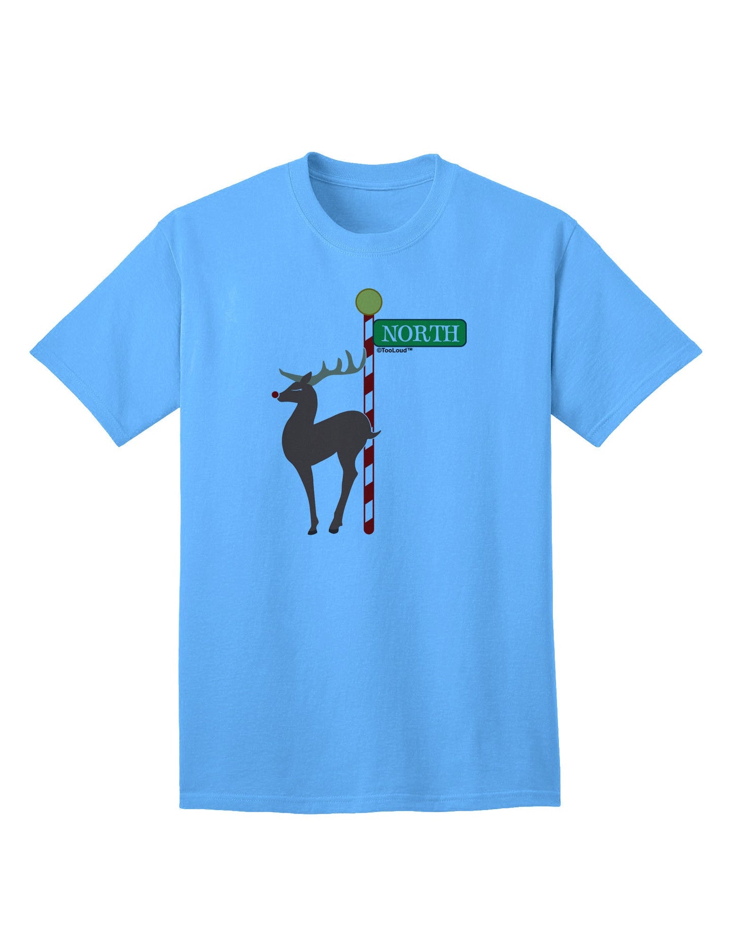Rudolf Ratchet Reindeer Color Adult T-Shirt-unisex t-shirt-TooLoud-Aquatic-Blue-Small-Davson Sales