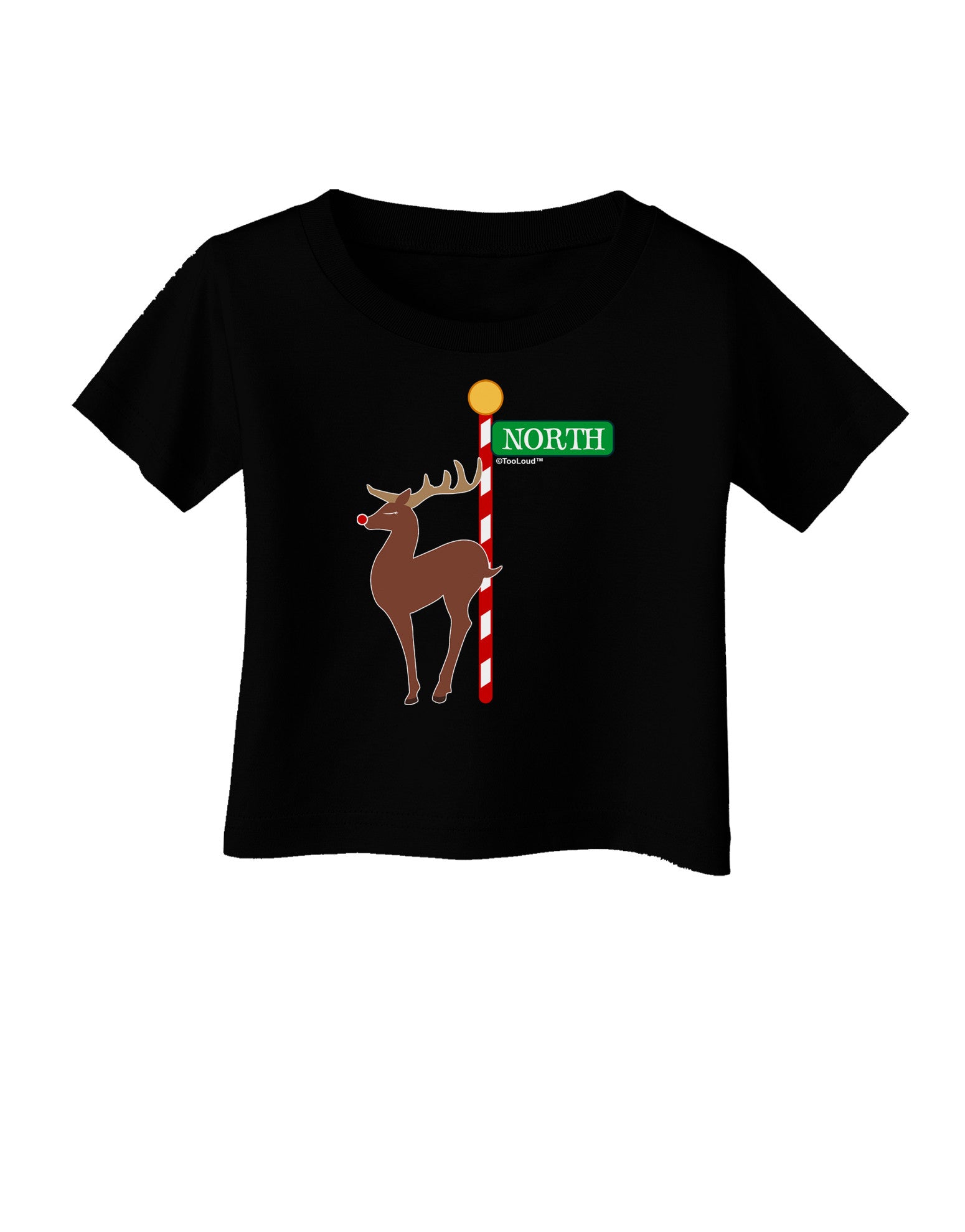 Rudolf Ratchet Reindeer Color Infant T-Shirt Dark-Infant T-Shirt-TooLoud-Black-06-Months-Davson Sales