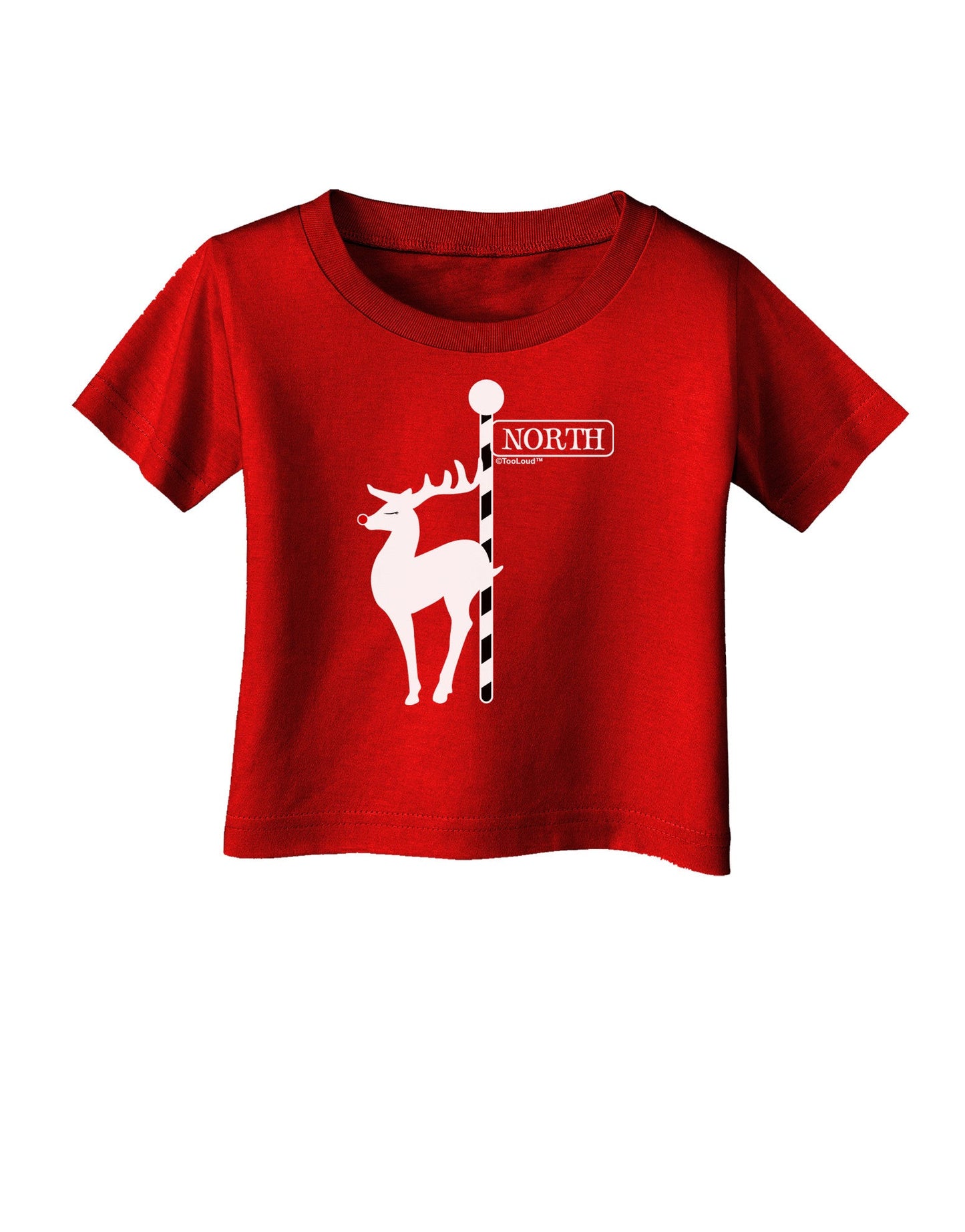 Rudolf the Ratchet Reindeer Infant T-Shirt Dark-Infant T-Shirt-TooLoud-Red-06-Months-Davson Sales