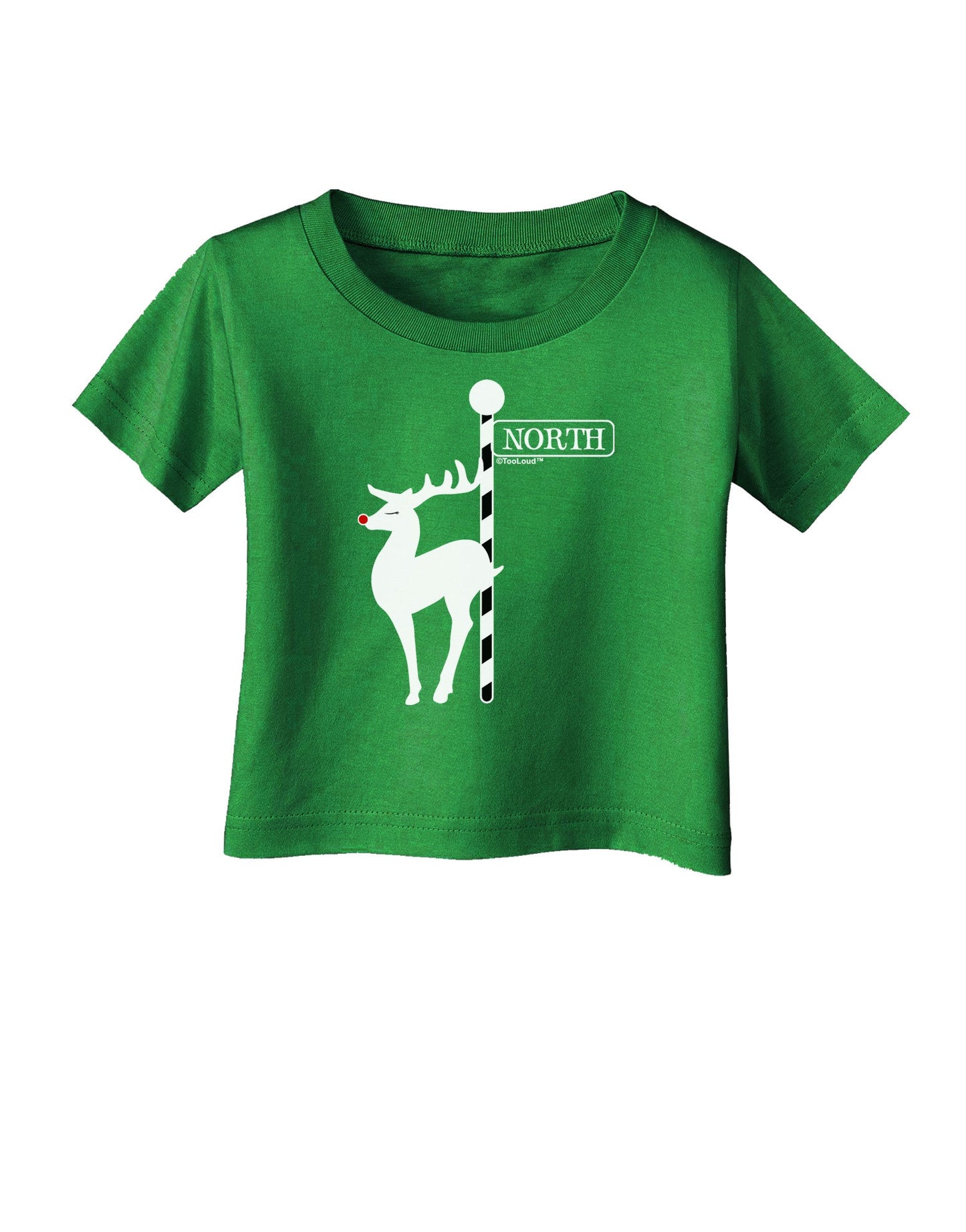 Rudolf the Ratchet Reindeer Infant T-Shirt Dark-Infant T-Shirt-TooLoud-Clover-Green-06-Months-Davson Sales