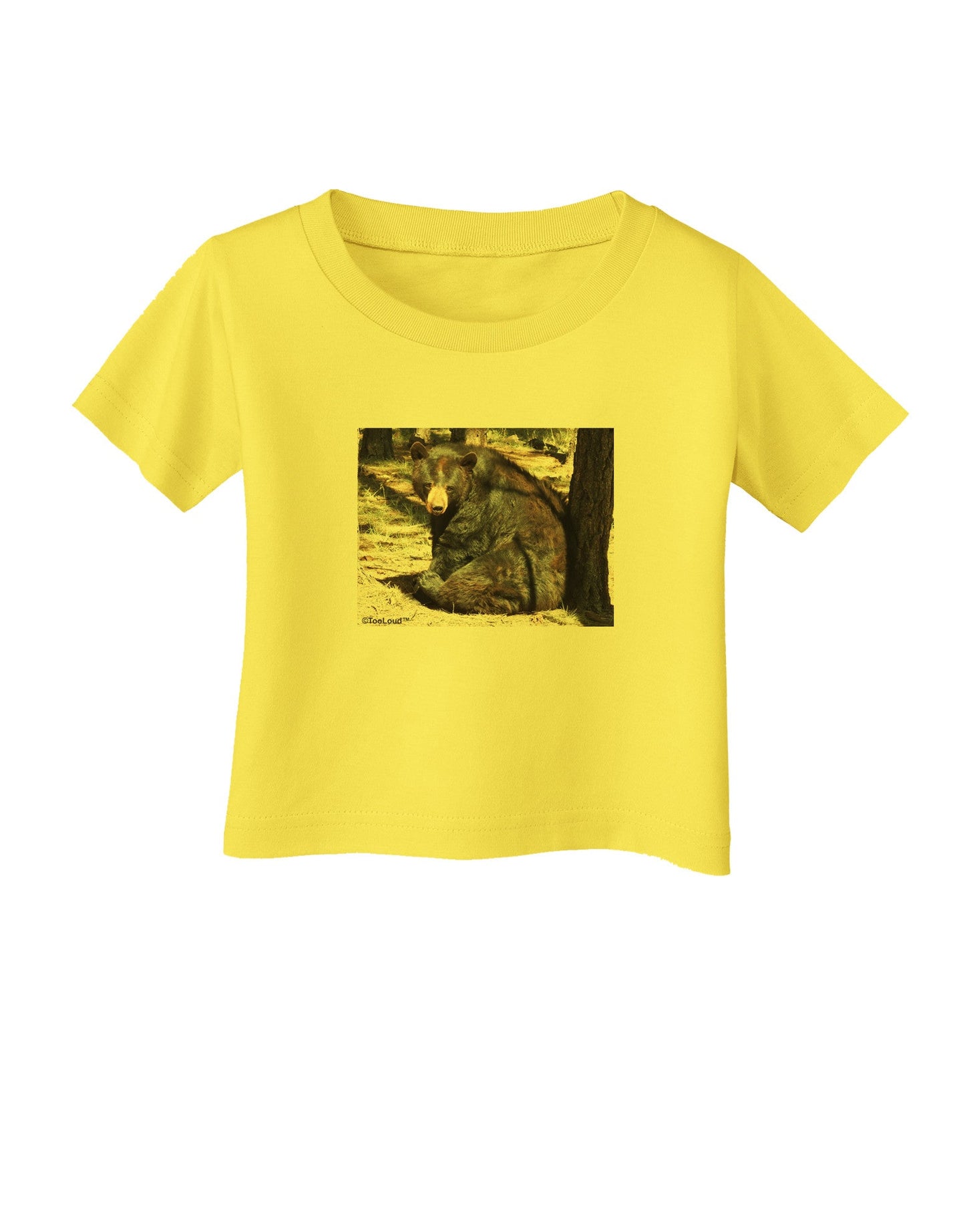 Sad Black Bear Infant T-Shirt-Infant T-Shirt-TooLoud-Yellow-06-Months-Davson Sales