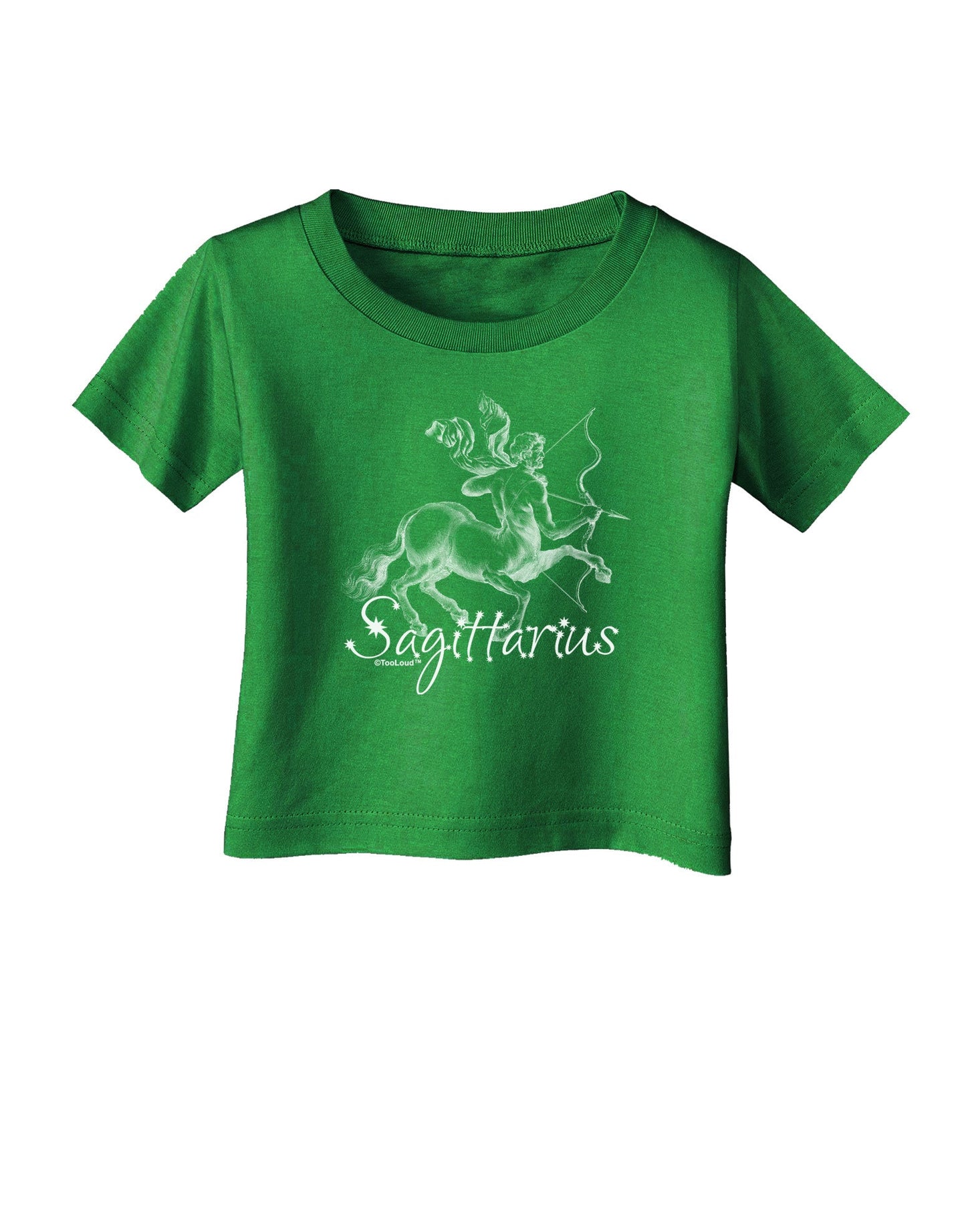 Sagittarius Illustration Infant T-Shirt Dark-Infant T-Shirt-TooLoud-Clover-Green-06-Months-Davson Sales