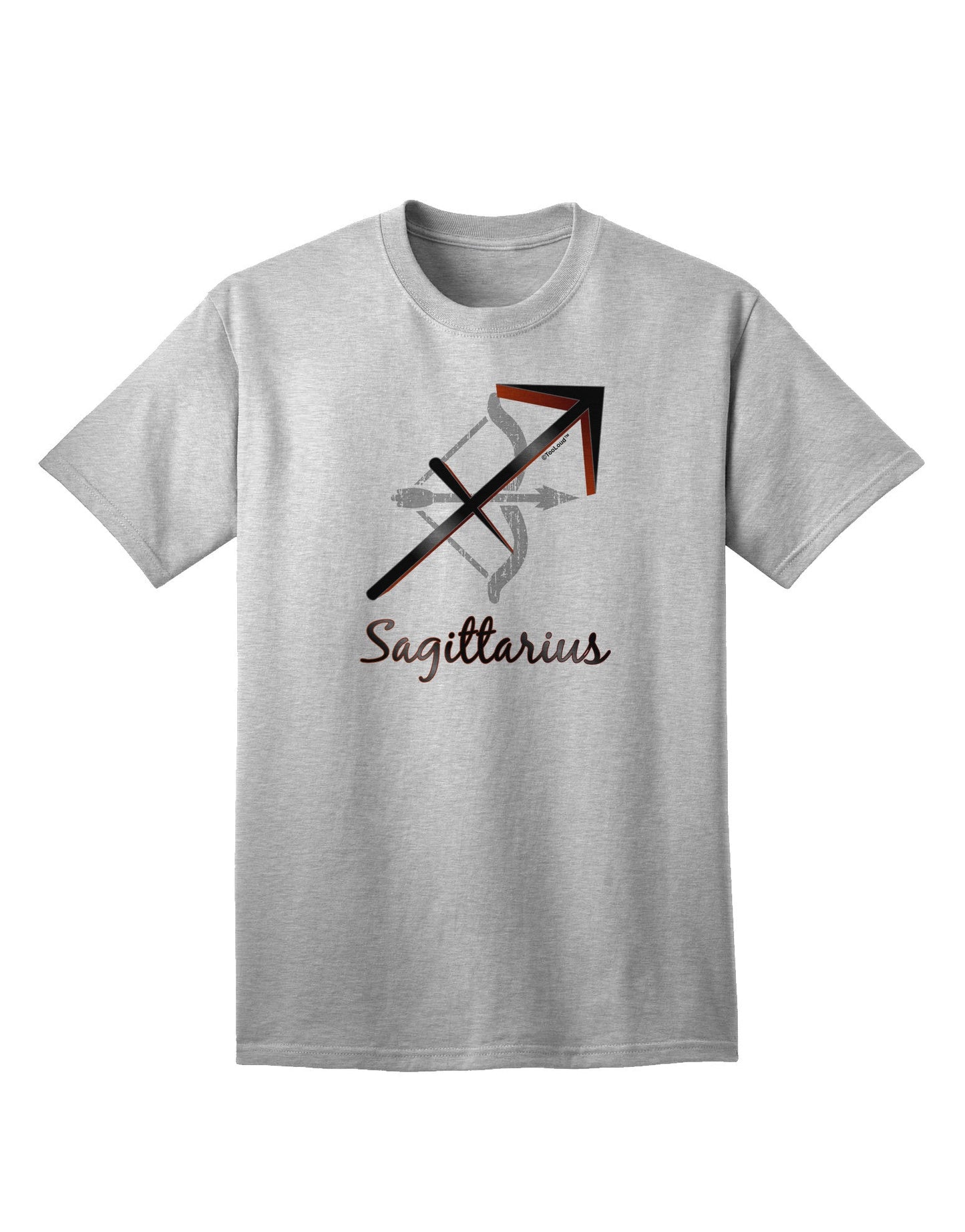 Sagittarius Symbol Adult T-Shirt-unisex t-shirt-TooLoud-AshGray-Small-Davson Sales