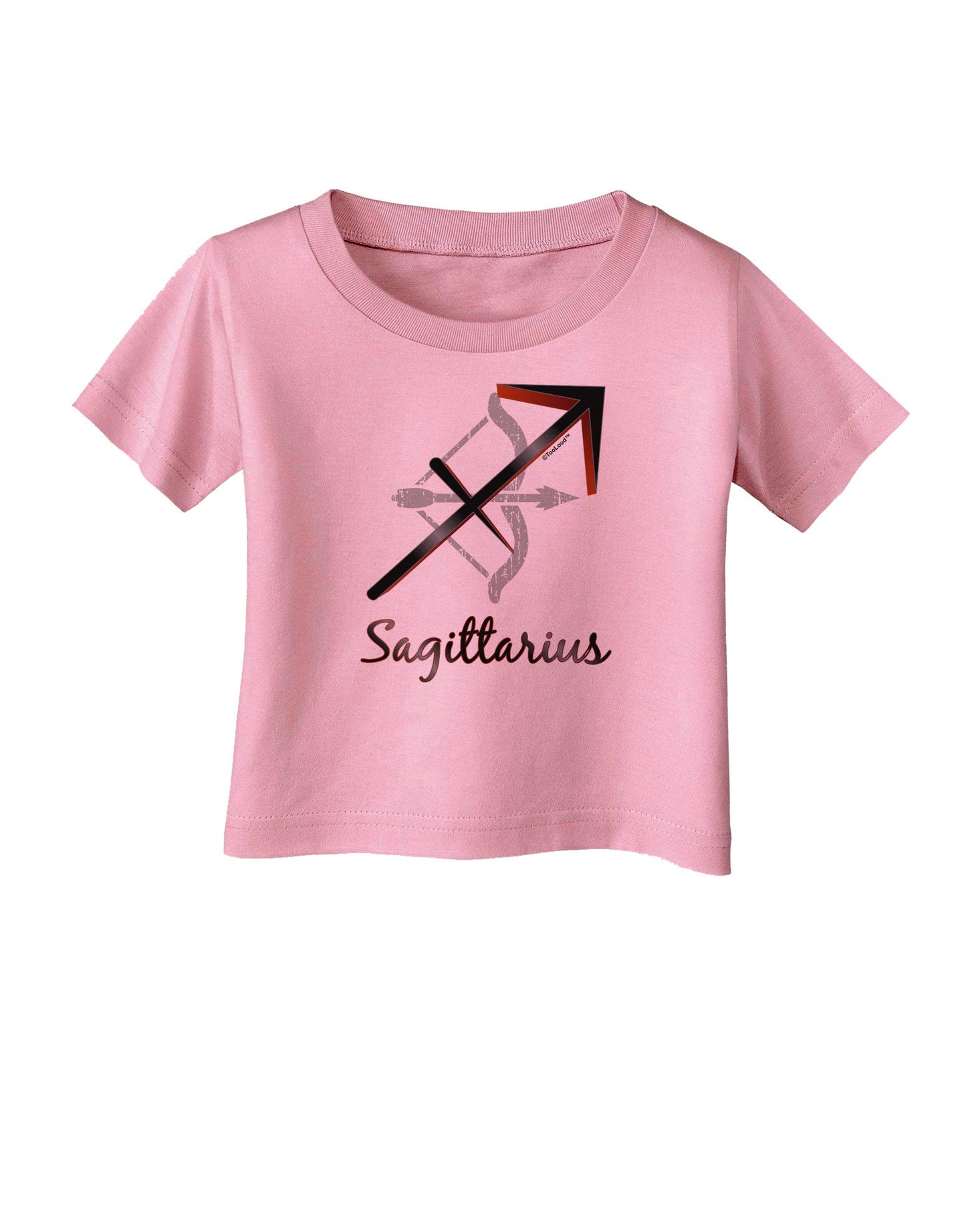 Sagittarius Symbol Infant T-Shirt-Infant T-Shirt-TooLoud-Candy-Pink-06-Months-Davson Sales