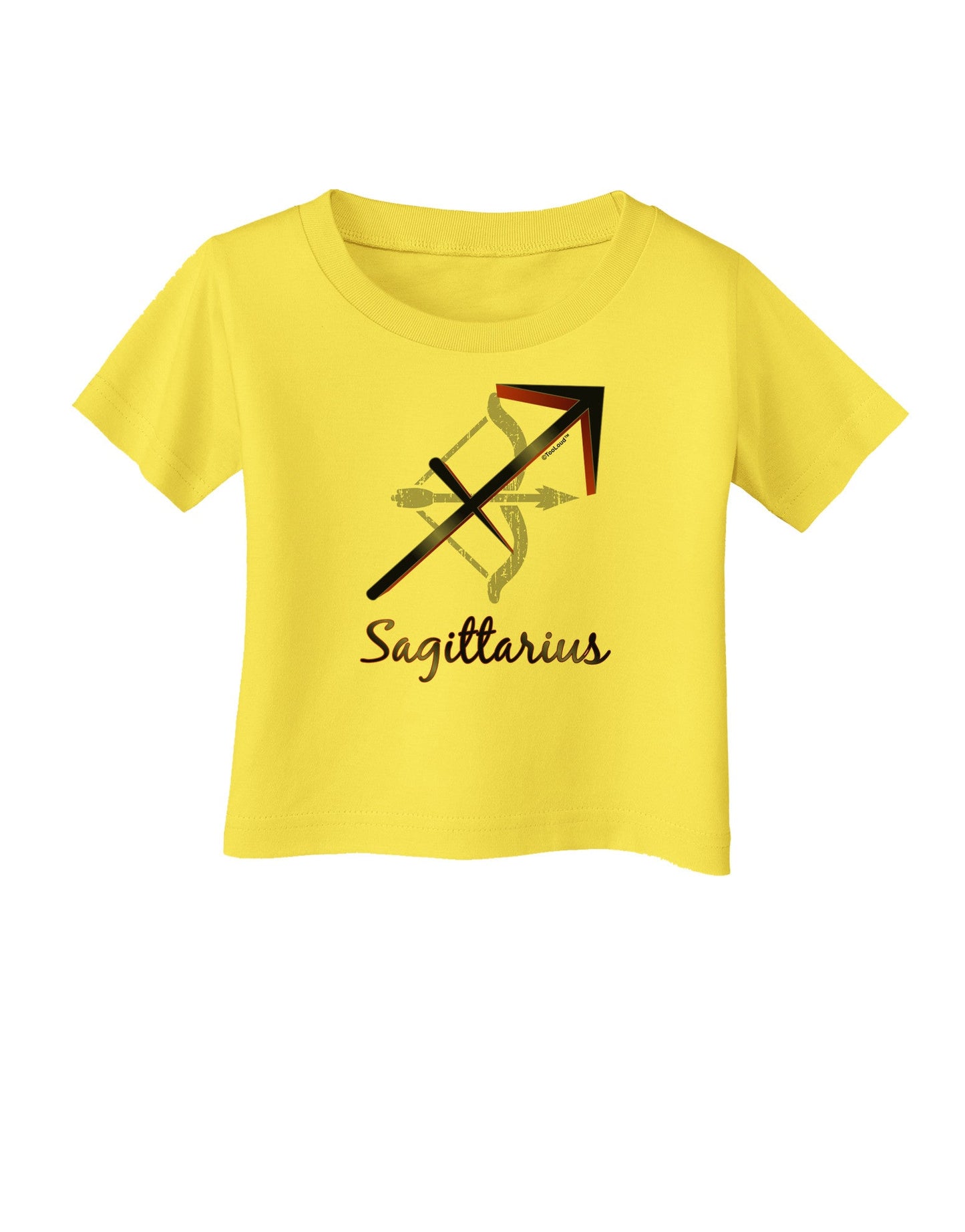 Sagittarius Symbol Infant T-Shirt-Infant T-Shirt-TooLoud-Yellow-06-Months-Davson Sales