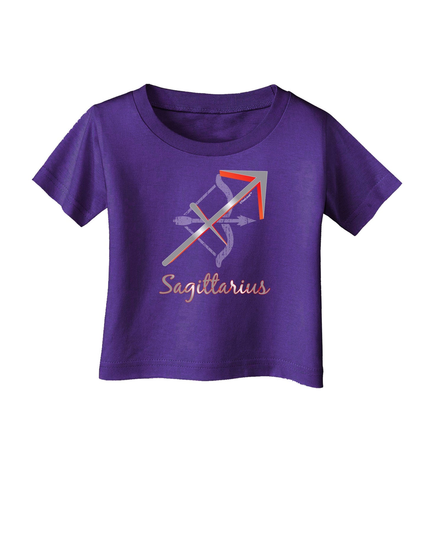 Sagittarius Symbol Infant T-Shirt Dark-Infant T-Shirt-TooLoud-Purple-06-Months-Davson Sales