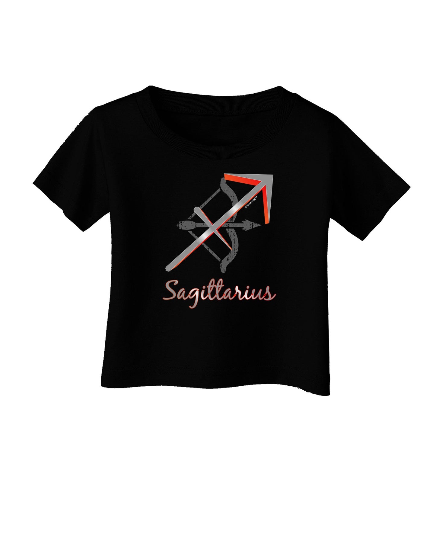 Sagittarius Symbol Infant T-Shirt Dark-Infant T-Shirt-TooLoud-Black-06-Months-Davson Sales