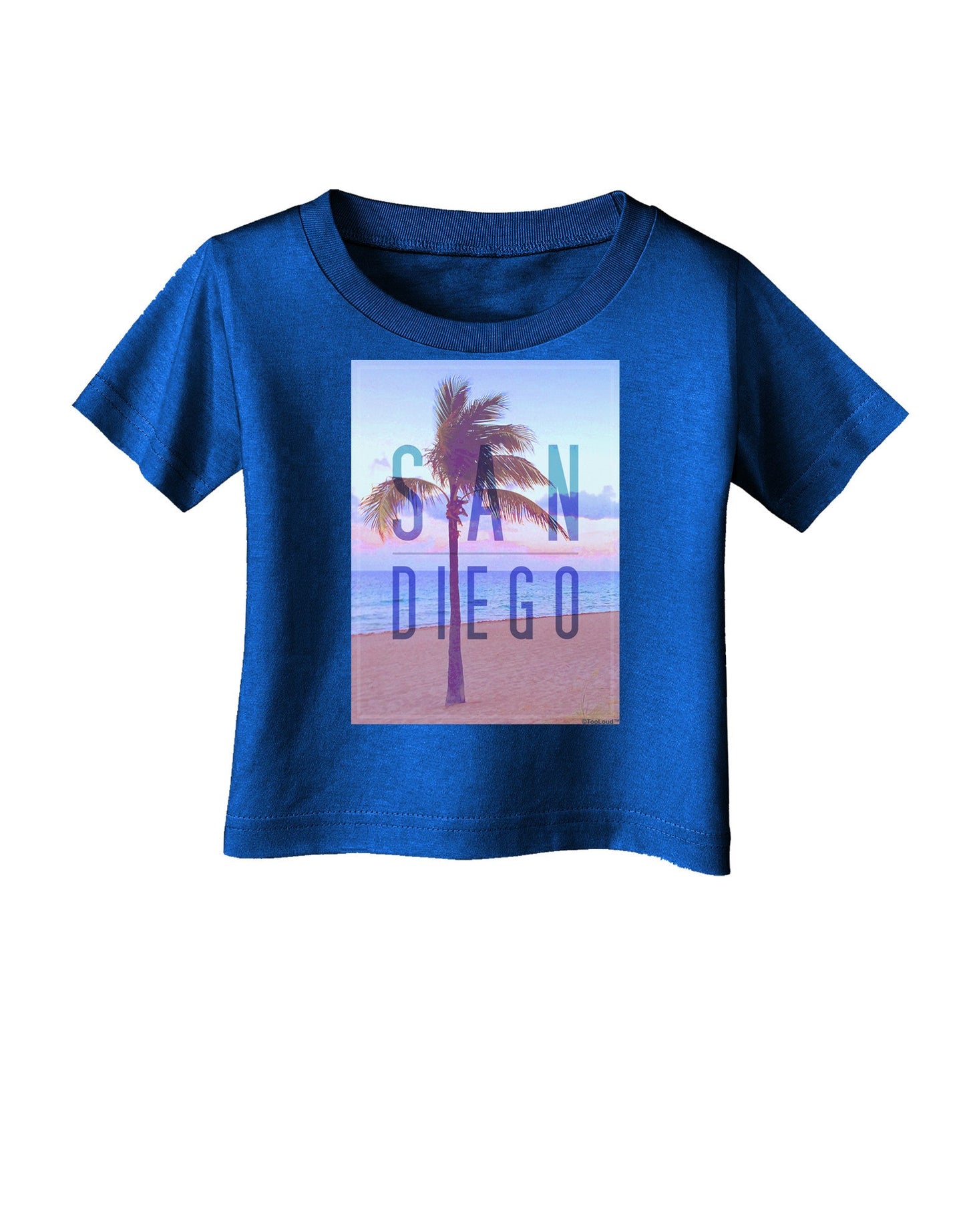 San Diego Beach Filter Infant T-Shirt Dark-Infant T-Shirt-TooLoud-Royal-Blue-06-Months-Davson Sales
