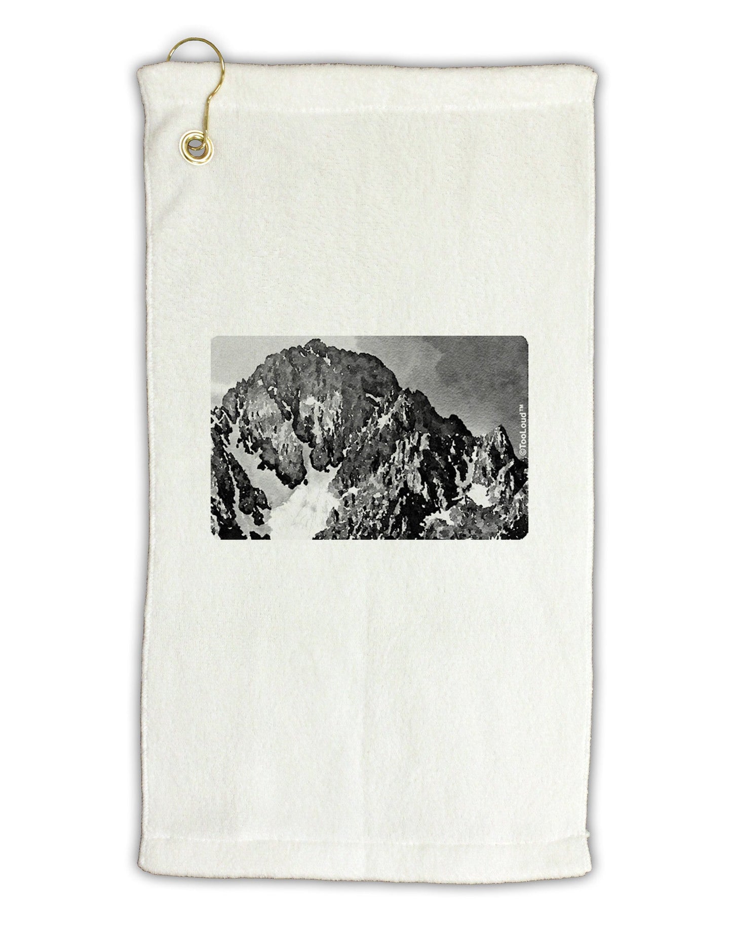 San Juan Mountain Range CO 2 Micro Terry Gromet Golf Towel 11"x19-Golf Towel-TooLoud-White-Davson Sales