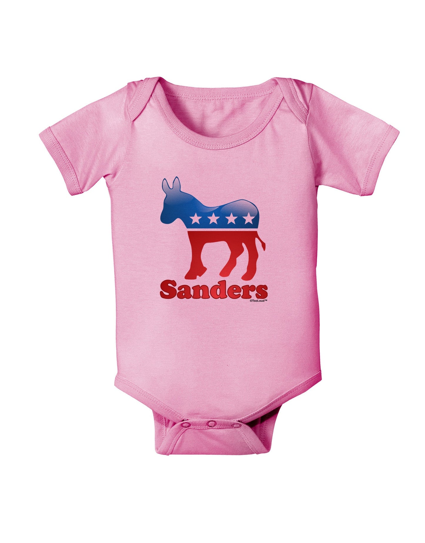 Sanders Bubble Symbol Baby Romper Bodysuit-Baby Romper-TooLoud-Pink-06-Months-Davson Sales