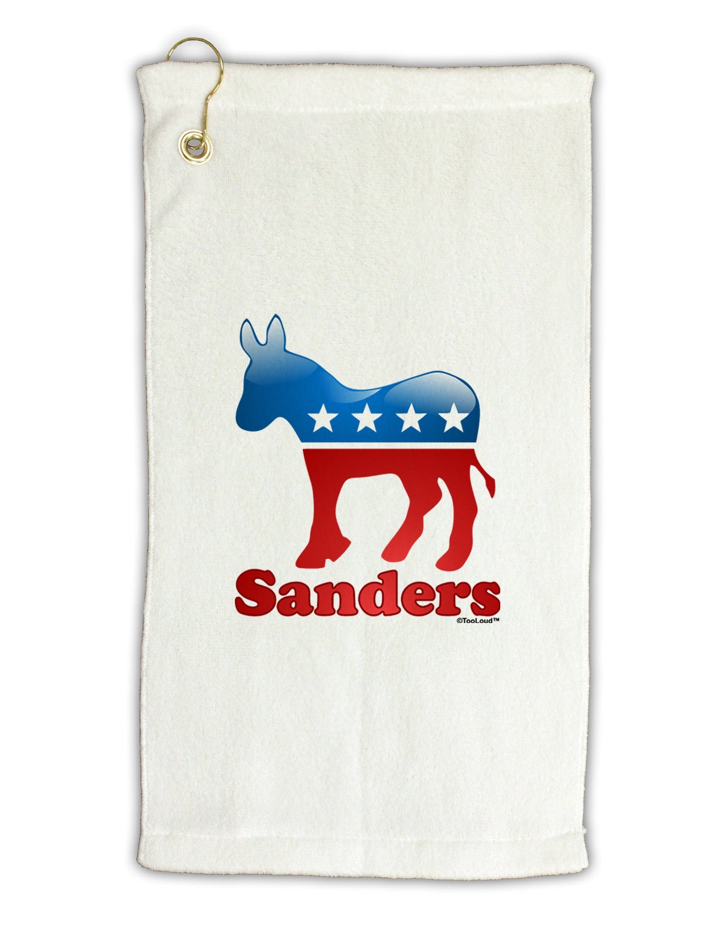 Sanders Bubble Symbol Micro Terry Gromet Golf Towel 11"x19-Golf Towel-TooLoud-White-Davson Sales