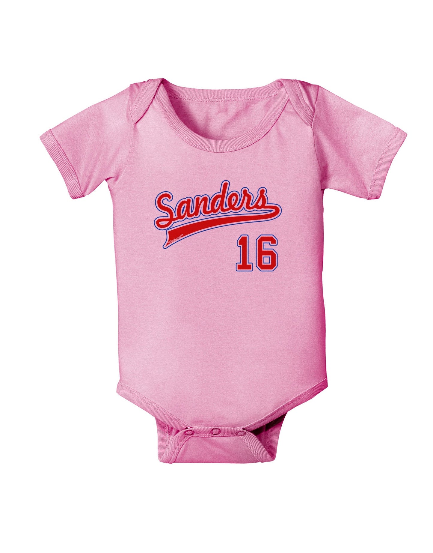 Sanders Jersey 16 Baby Romper Bodysuit-Baby Romper-TooLoud-Pink-06-Months-Davson Sales