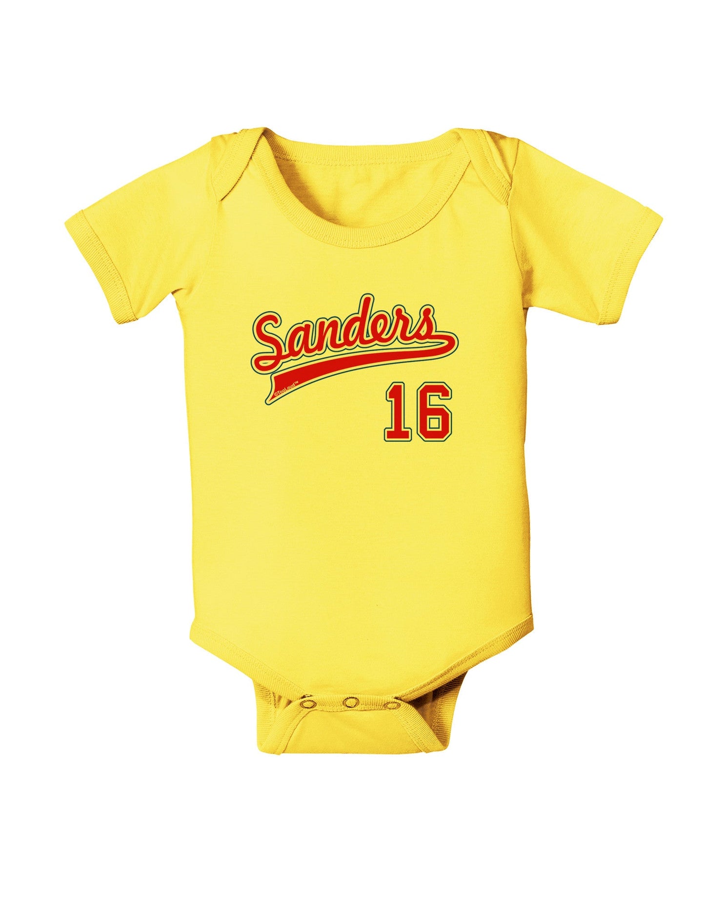 Sanders Jersey 16 Baby Romper Bodysuit-Baby Romper-TooLoud-Yellow-06-Months-Davson Sales