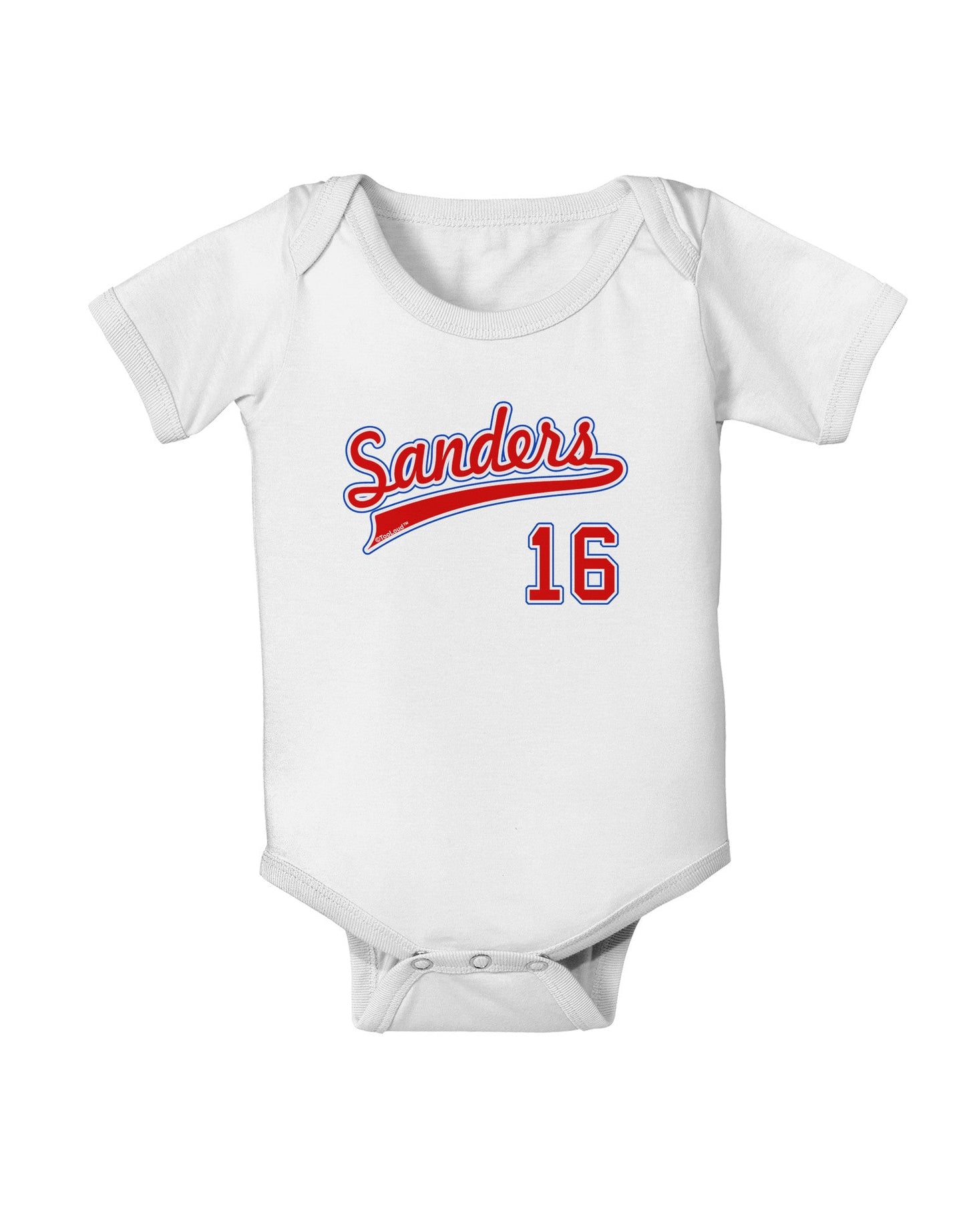 Sanders Jersey 16 Baby Romper Bodysuit-Baby Romper-TooLoud-White-06-Months-Davson Sales