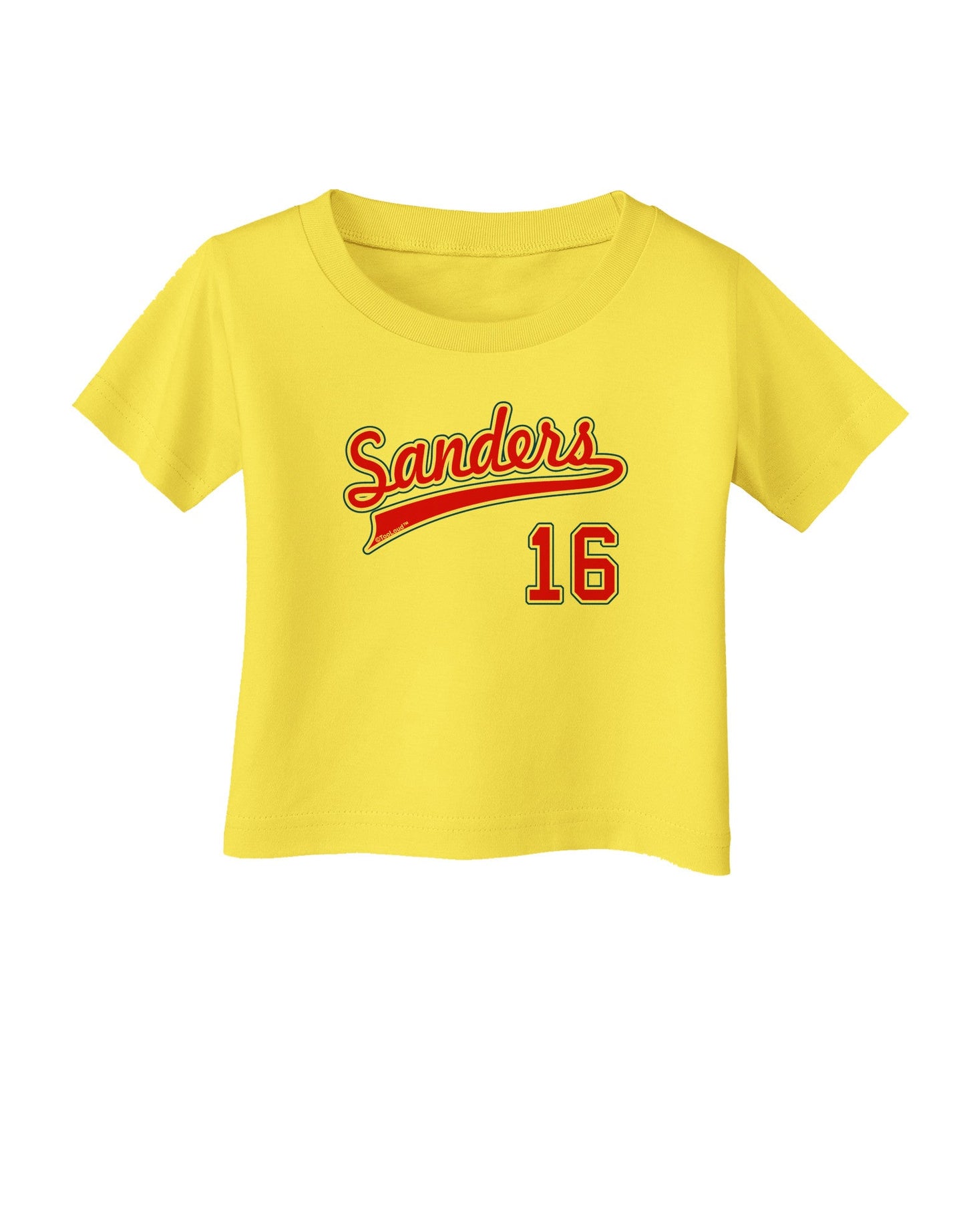 Sanders Jersey 16 Infant T-Shirt-Infant T-Shirt-TooLoud-Yellow-06-Months-Davson Sales