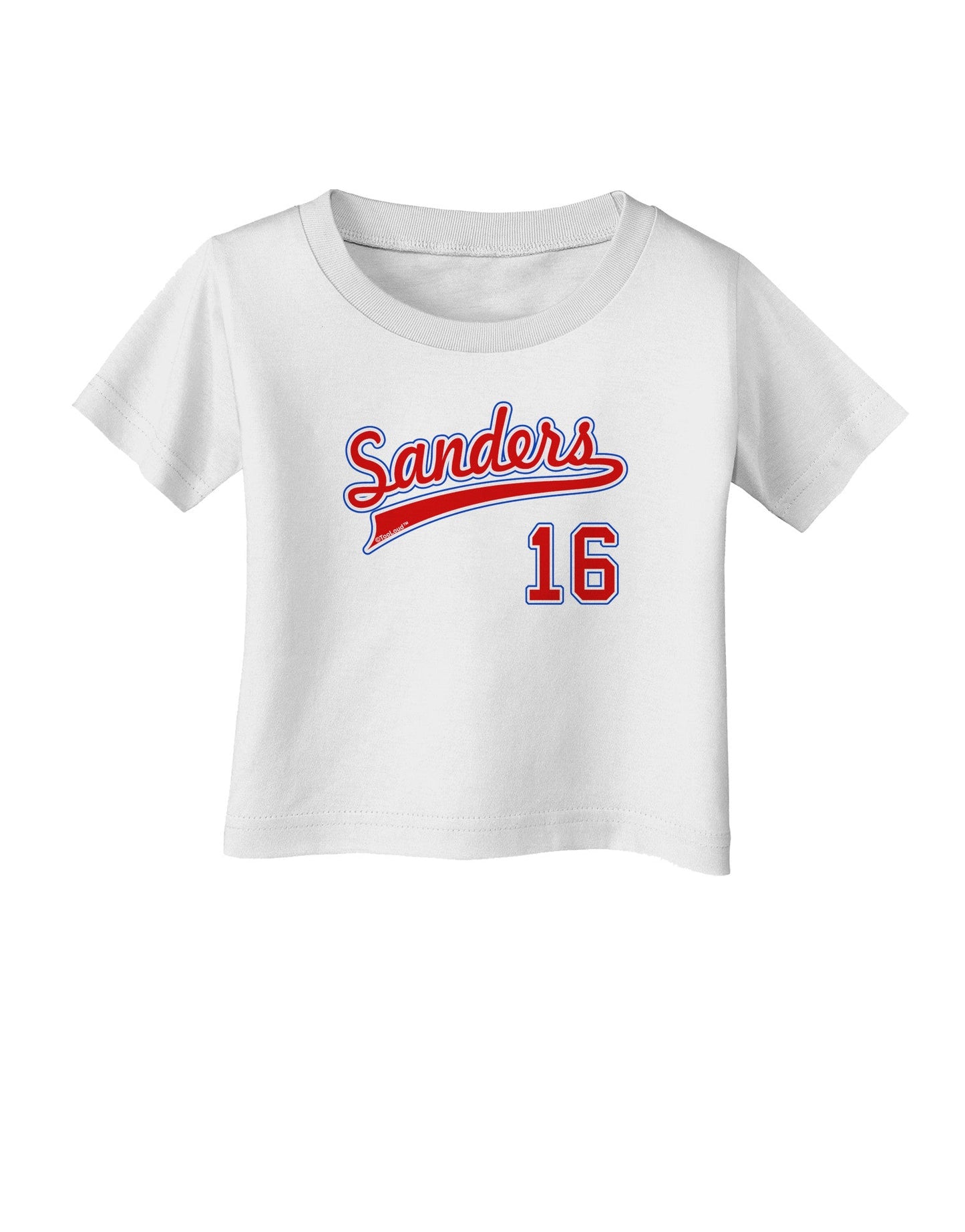 Sanders Jersey 16 Infant T-Shirt-Infant T-Shirt-TooLoud-White-06-Months-Davson Sales