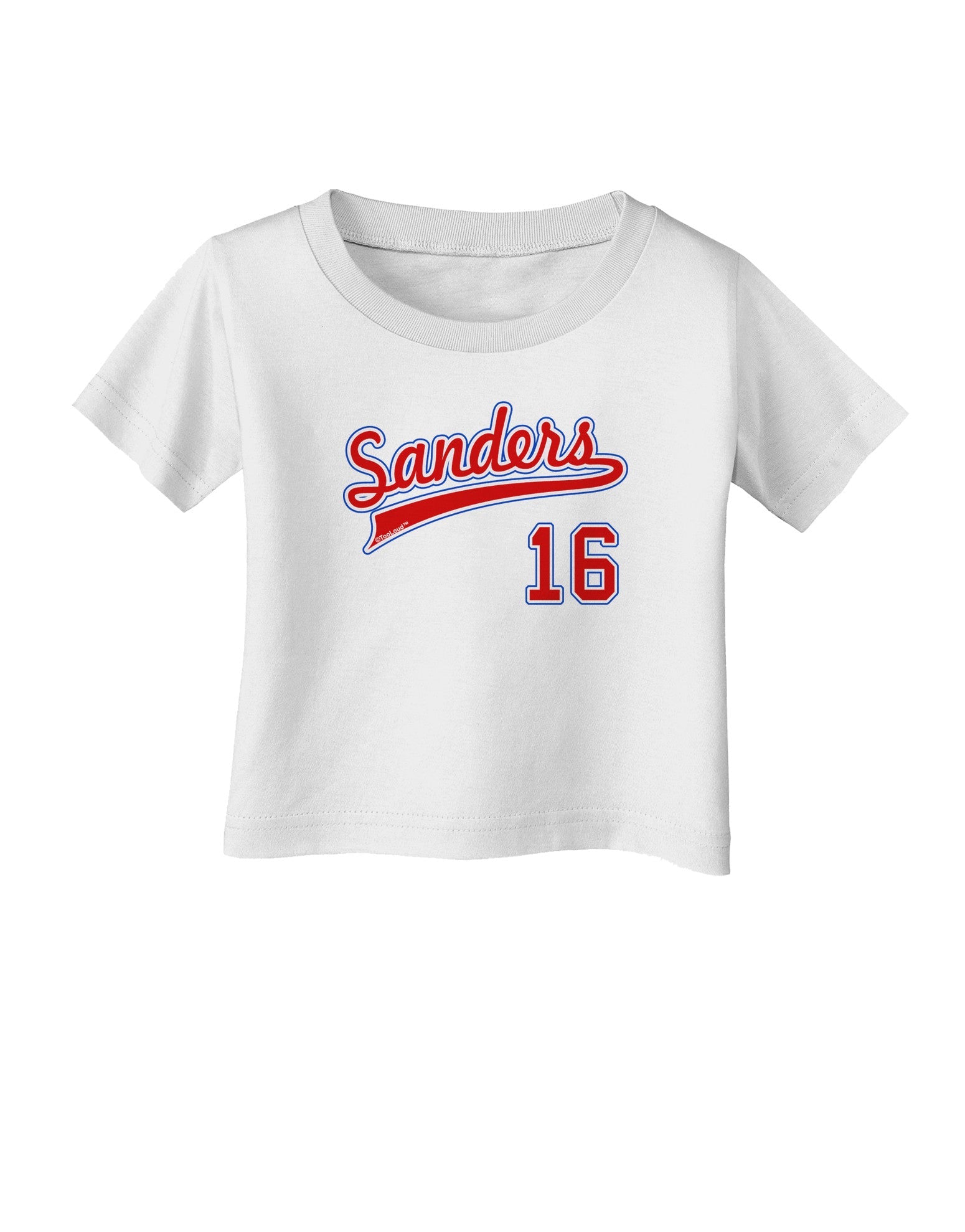 Sanders Jersey 16 Infant T-Shirt-Infant T-Shirt-TooLoud-White-06-Months-Davson Sales