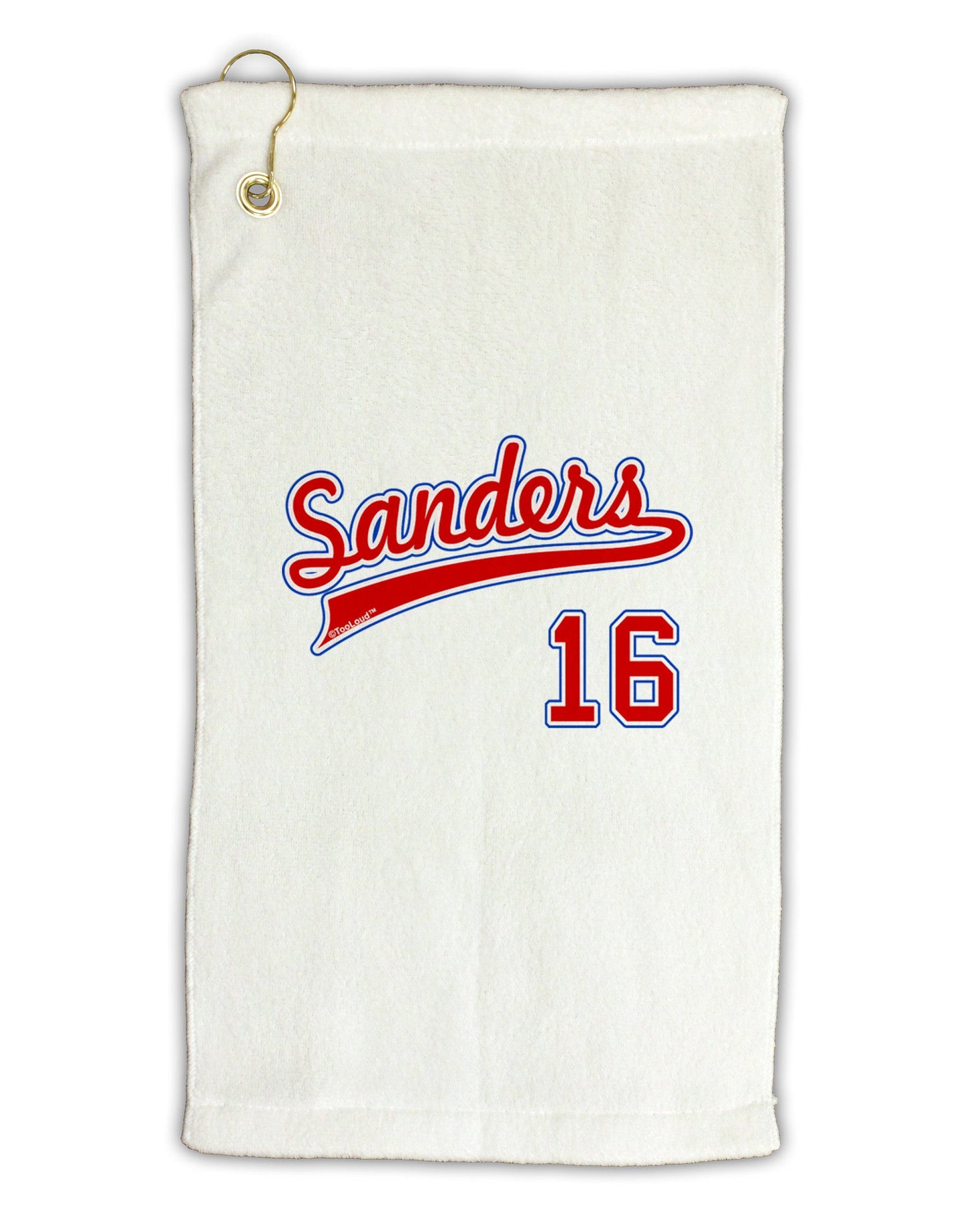 Sanders Jersey 16 Micro Terry Gromet Golf Towel 11"x19-Golf Towel-TooLoud-White-Davson Sales