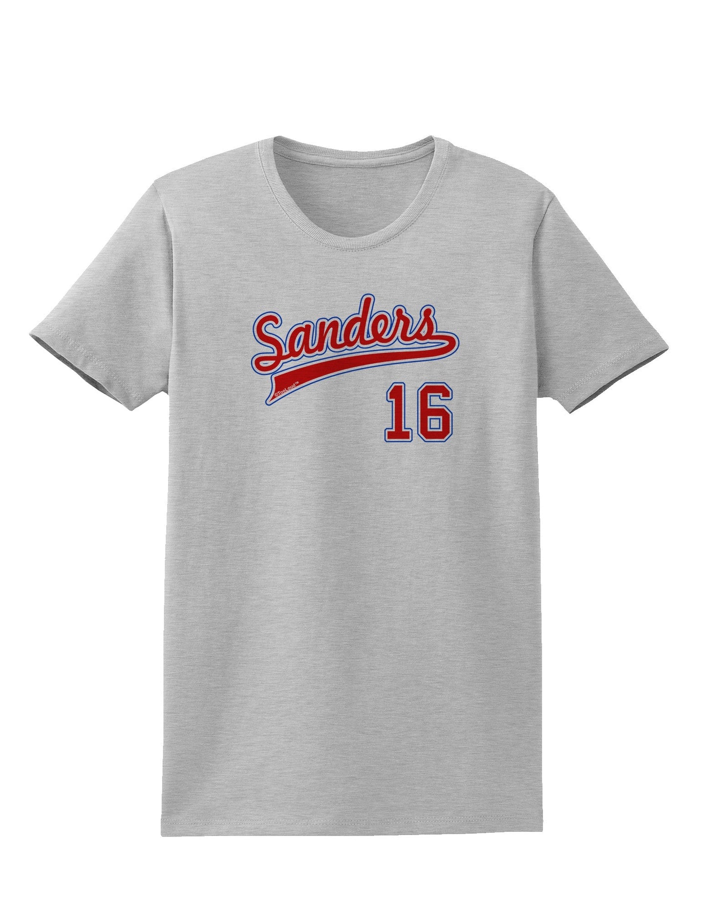 Sanders Jersey 16 Womens T-Shirt-Womens T-Shirt-TooLoud-AshGray-X-Small-Davson Sales