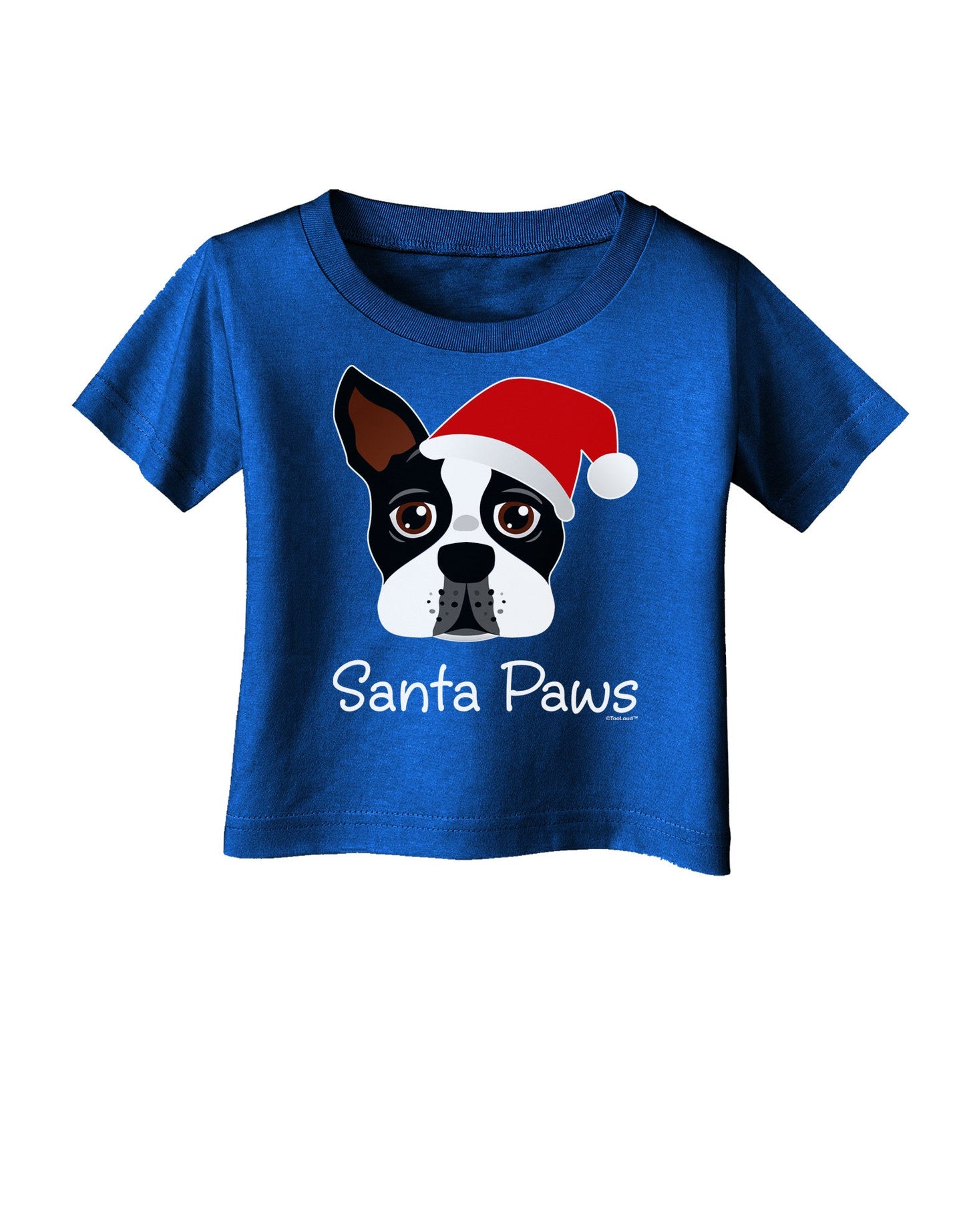 Santa Paws Christmas Dog Infant T-Shirt Dark-Infant T-Shirt-TooLoud-Red-06-Months-Davson Sales