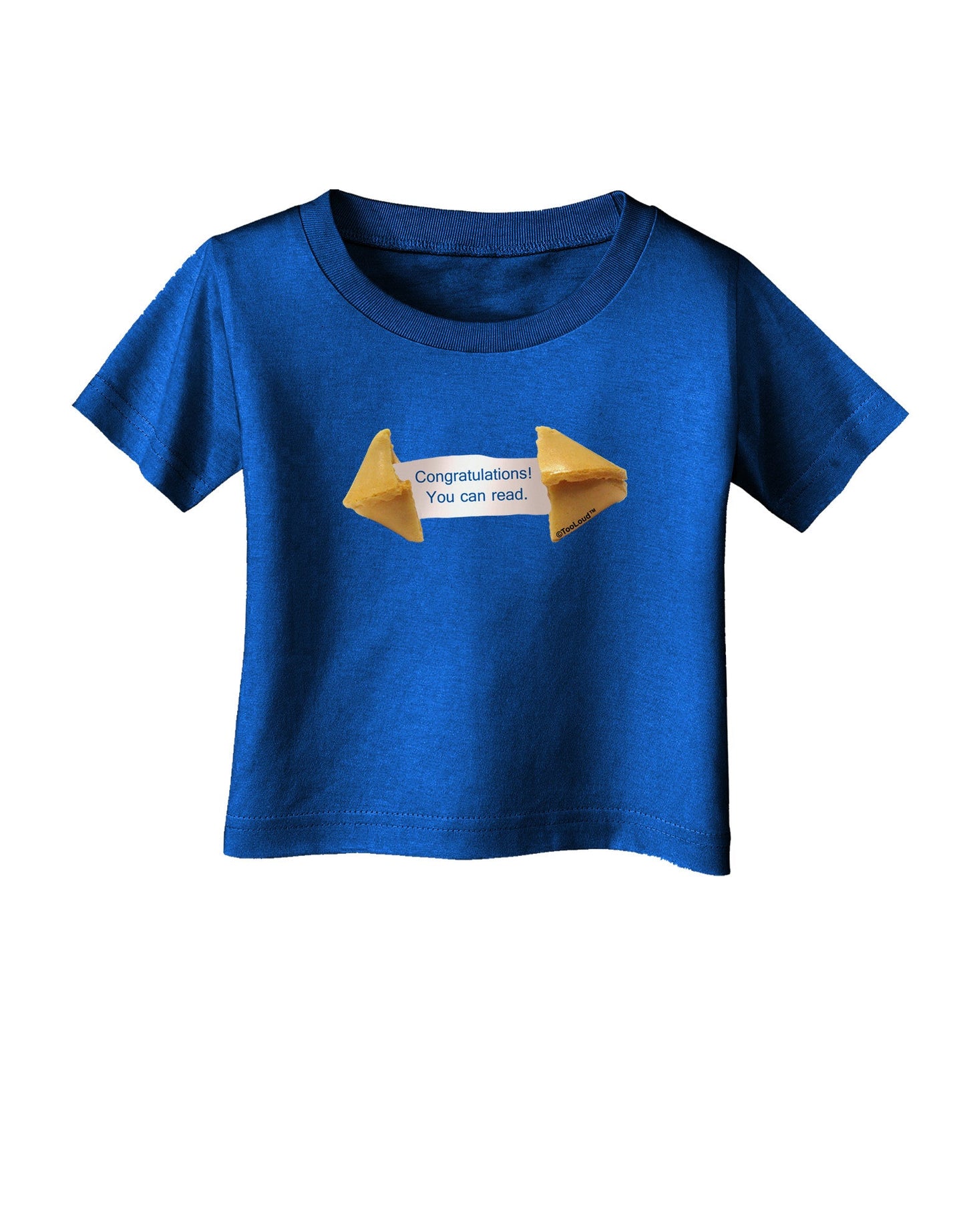 Sarcastic Fortune Cookie Infant T-Shirt Dark-Infant T-Shirt-TooLoud-Royal-Blue-06-Months-Davson Sales