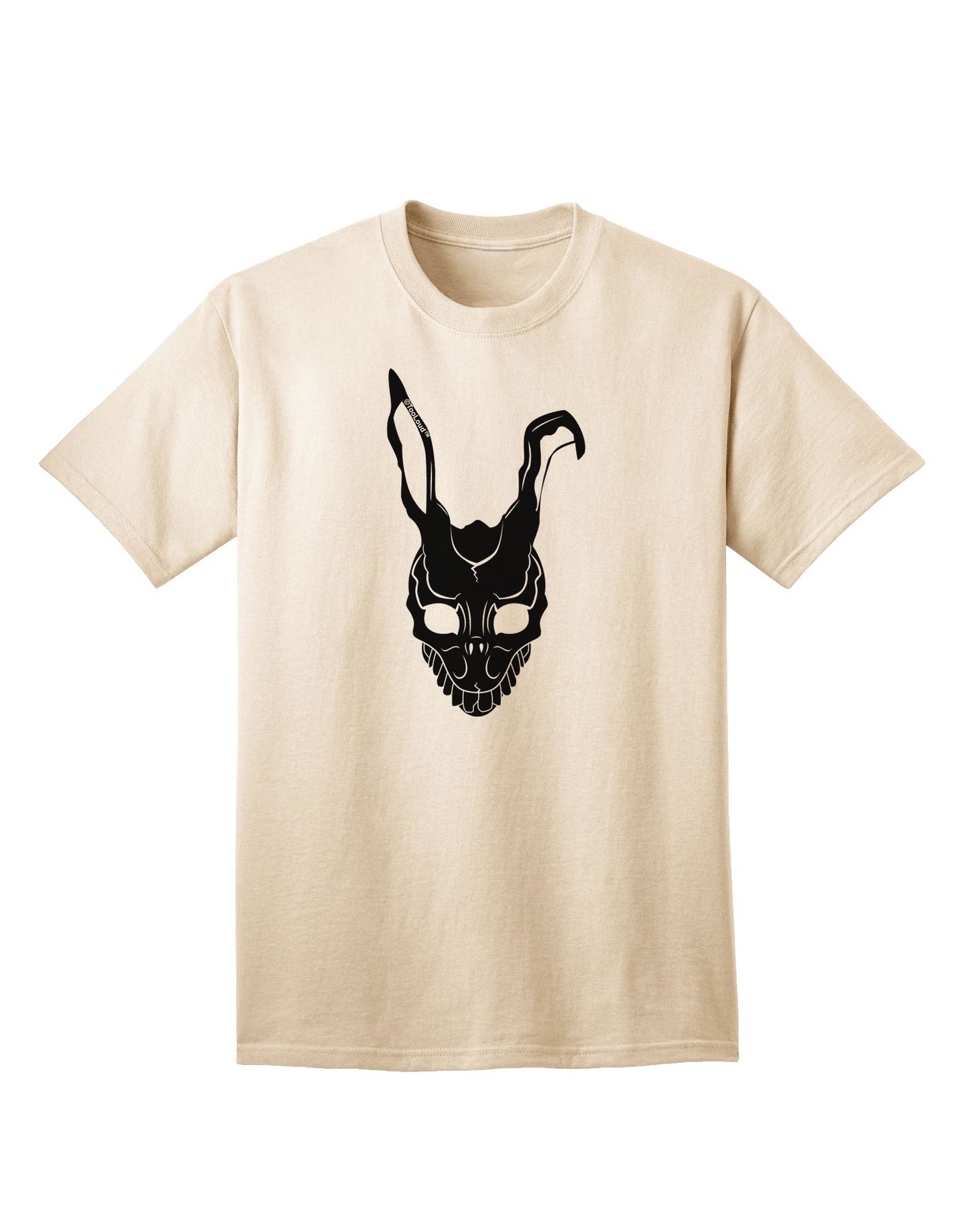 Scary Bunny Face Black Adult T-Shirt-Mens T-Shirt-TooLoud-Natural-Small-Davson Sales