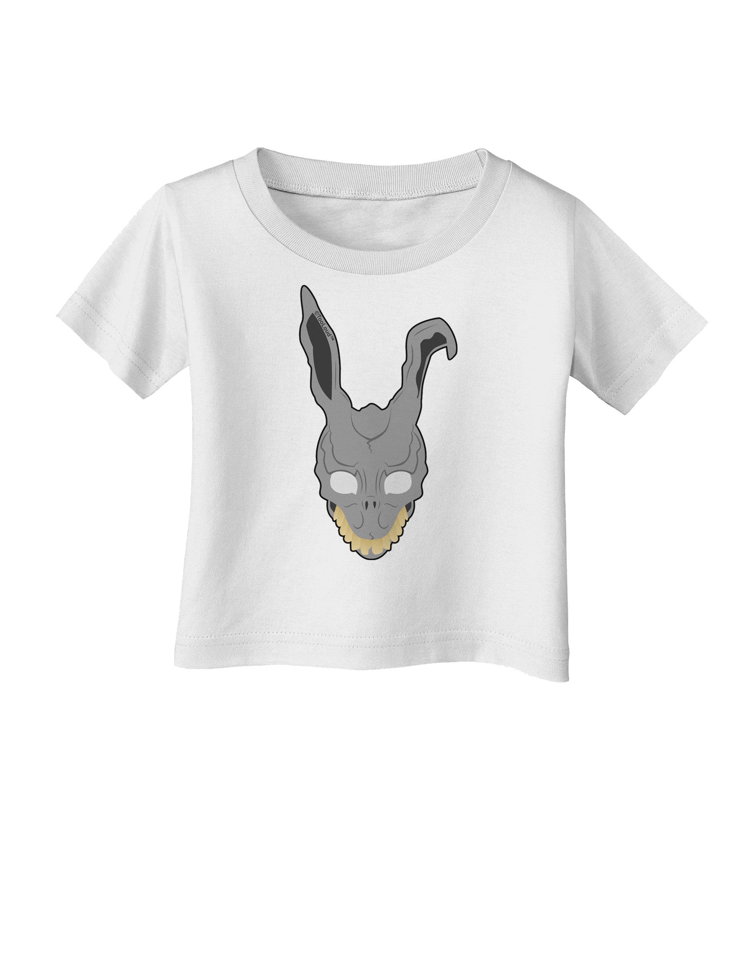 Scary Bunny Face Infant T-Shirt-Infant T-Shirt-TooLoud-White-06-Months-Davson Sales