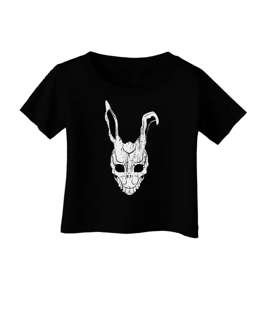 Scary Bunny Face White Distressed Infant T-Shirt Dark-Infant T-Shirt-TooLoud-Black-06-Months-Davson Sales